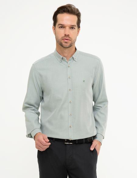 Yeşil Slim Fit Gömlek - 50219470014