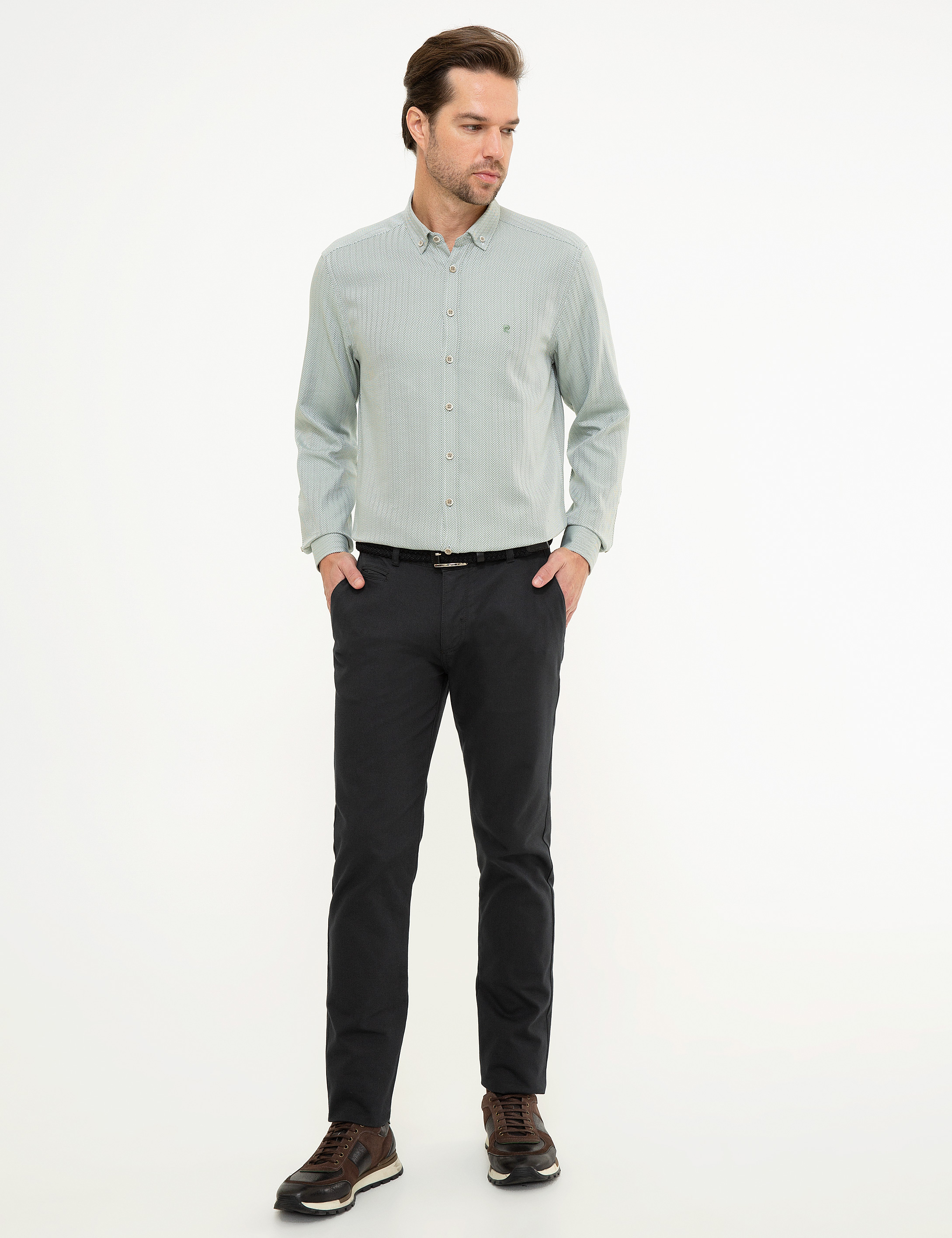 Yeşil Slim Fit Gömlek