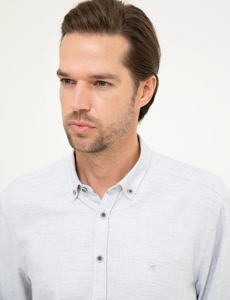 Gri Slim Fit Gömlek - 50219470019