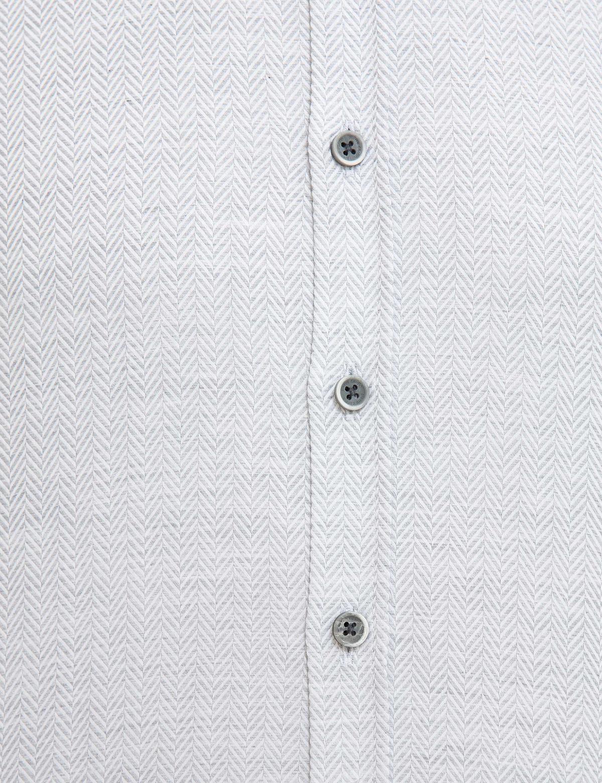 Gri Slim Fit Gömlek - 50219470019