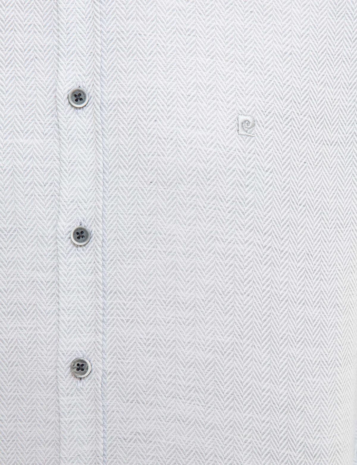 Gri Slim Fit Gömlek - 50219470019