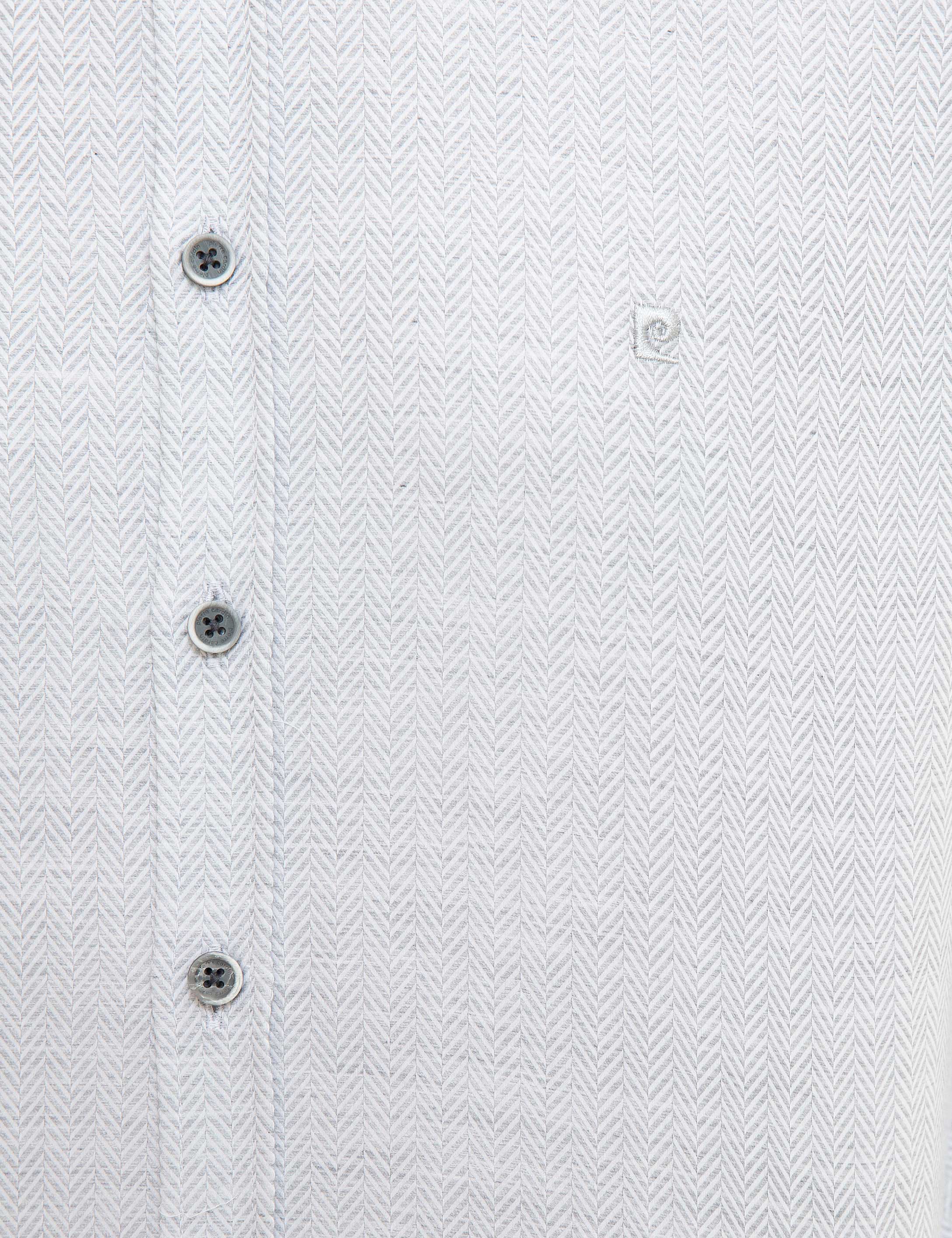 Gri Slim Fit Gömlek - Image 5
