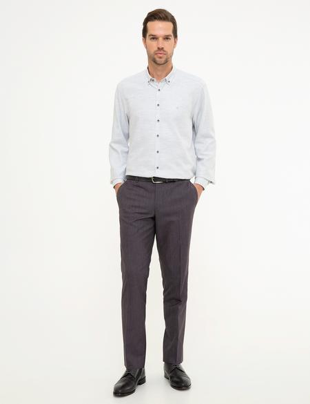 Gri Slim Fit Gömlek - 50219470019