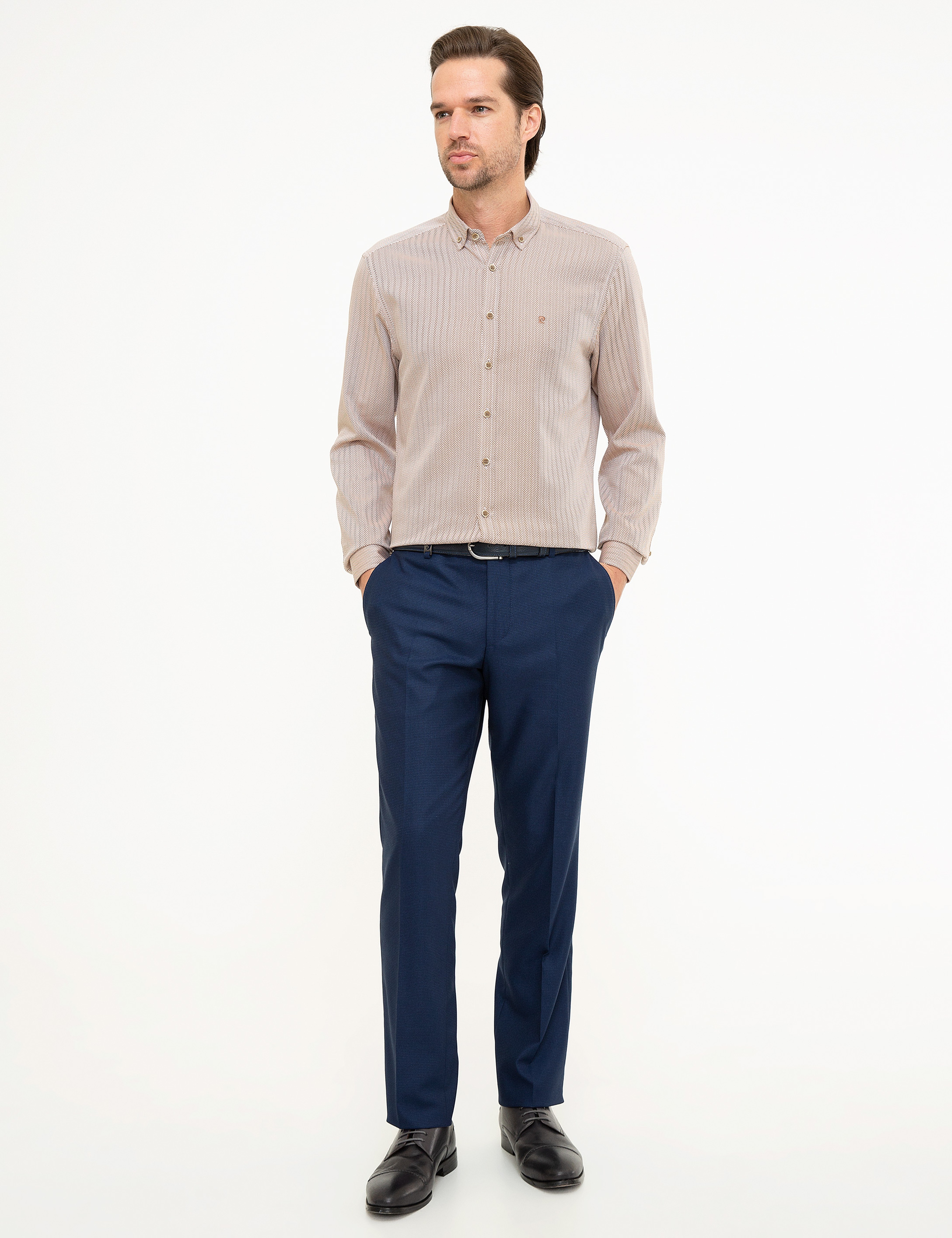 Bej Slim Fit Gömlek - Image 4