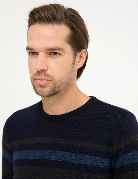 Lacivert Slim Fit Triko Kazak - 50218119001