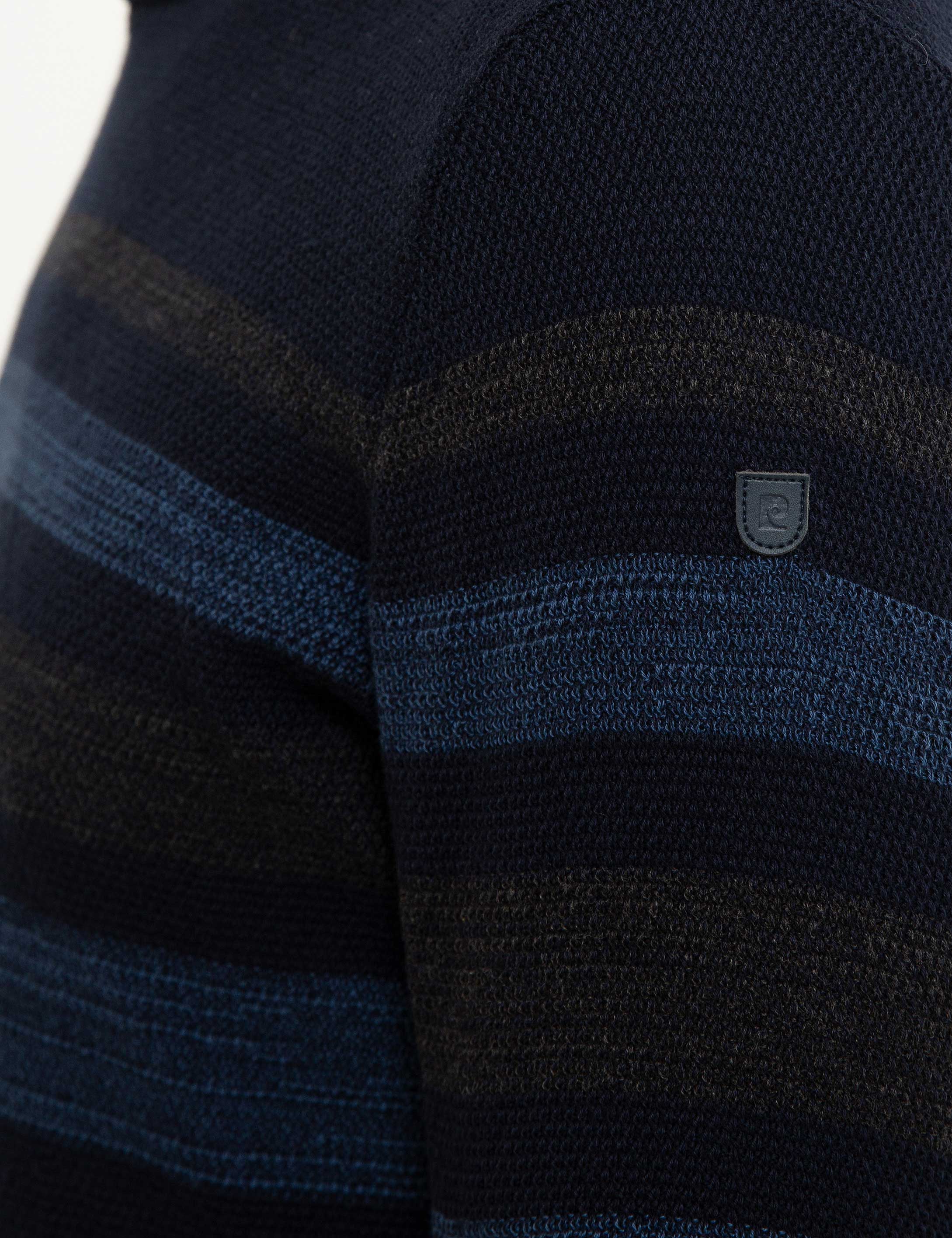 Lacivert Slim Fit Triko Kazak - Image 6