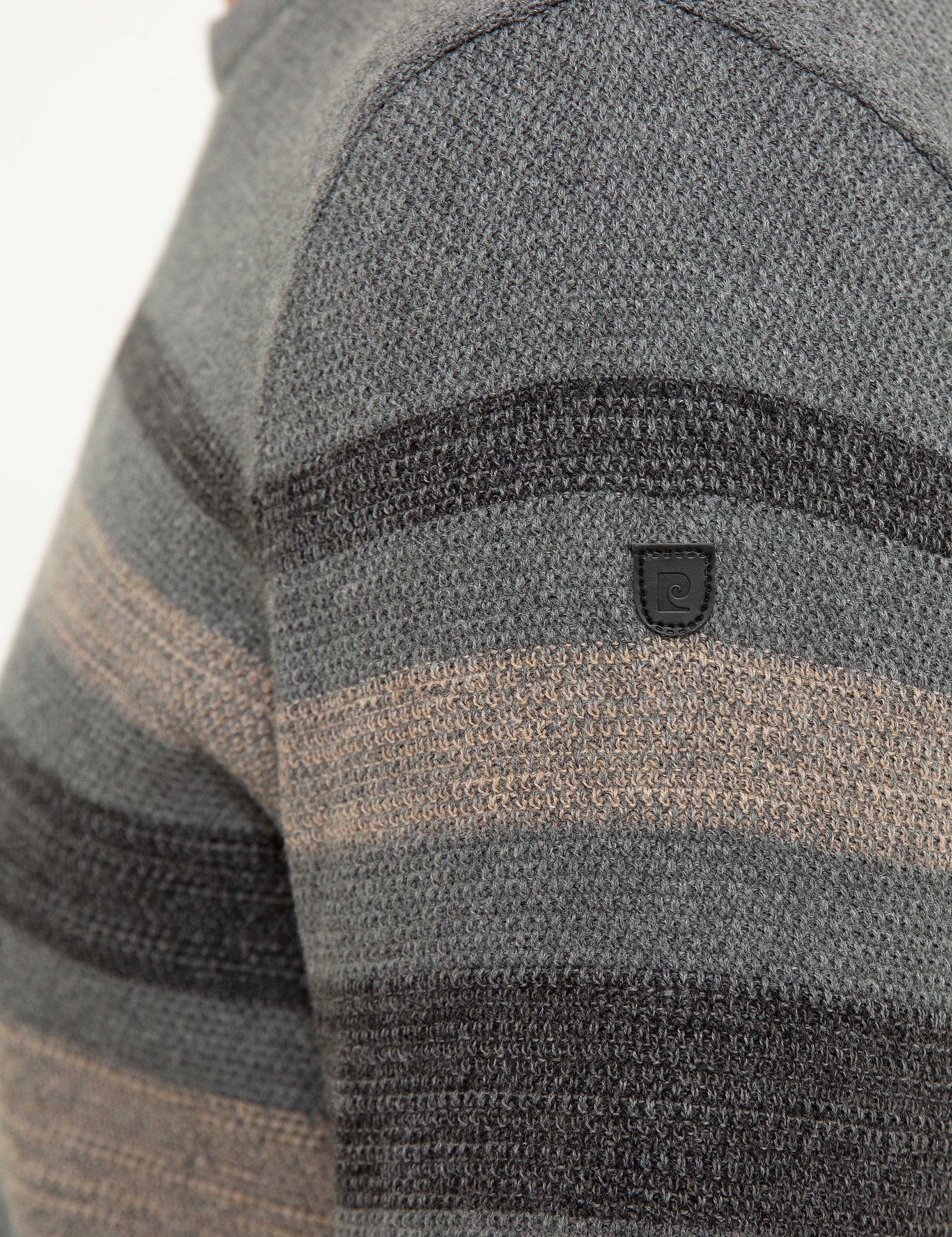 Gri Melanj Slim Fit Triko Kazak - Image 6