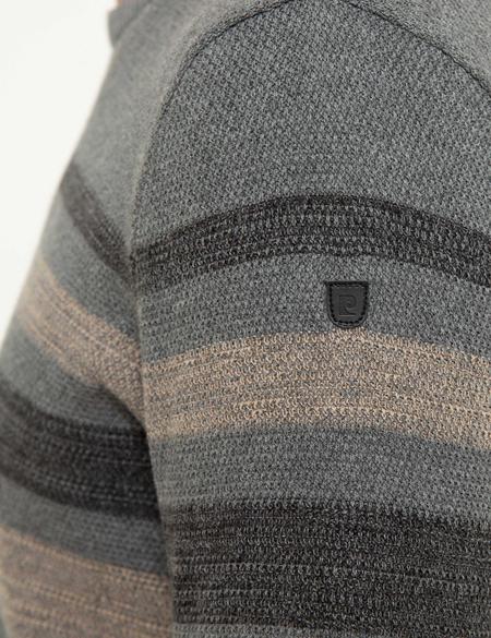 Gri Melanj Slim Fit Triko Kazak - 50218119011