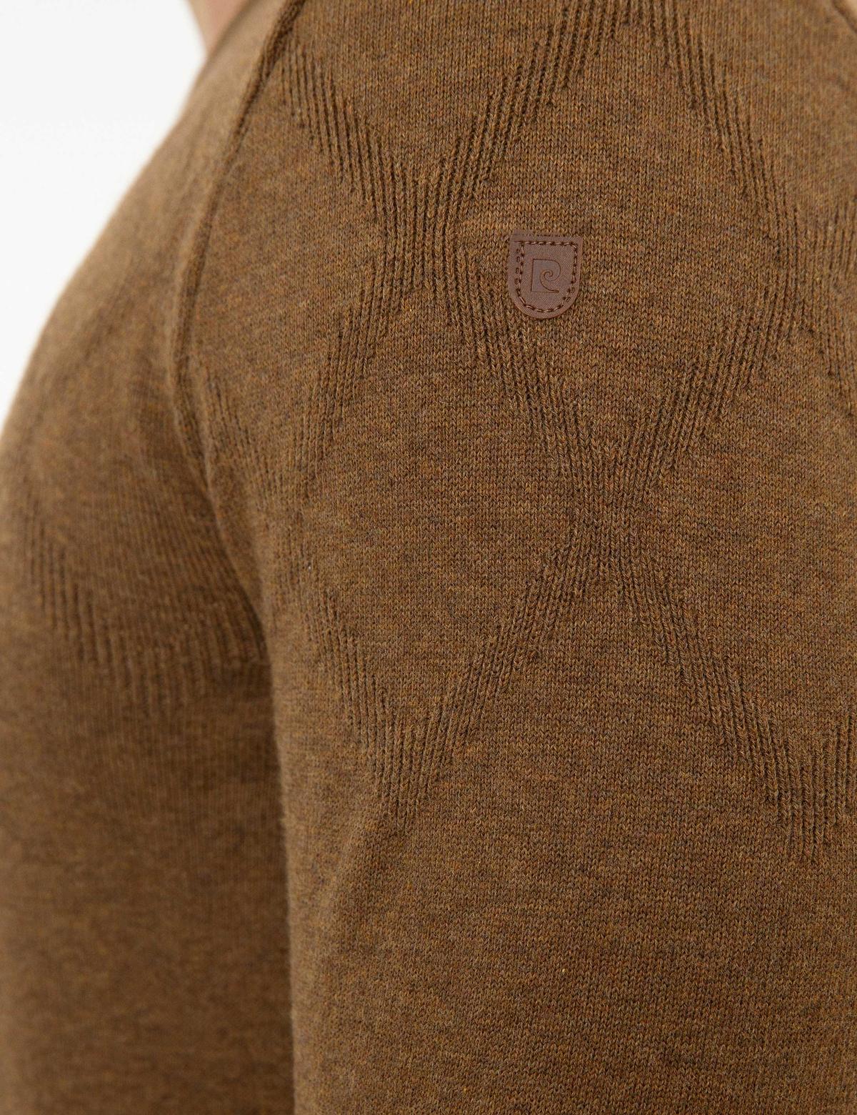 Açık Kahverengi Slim Fit Triko Kazak - 50218128021