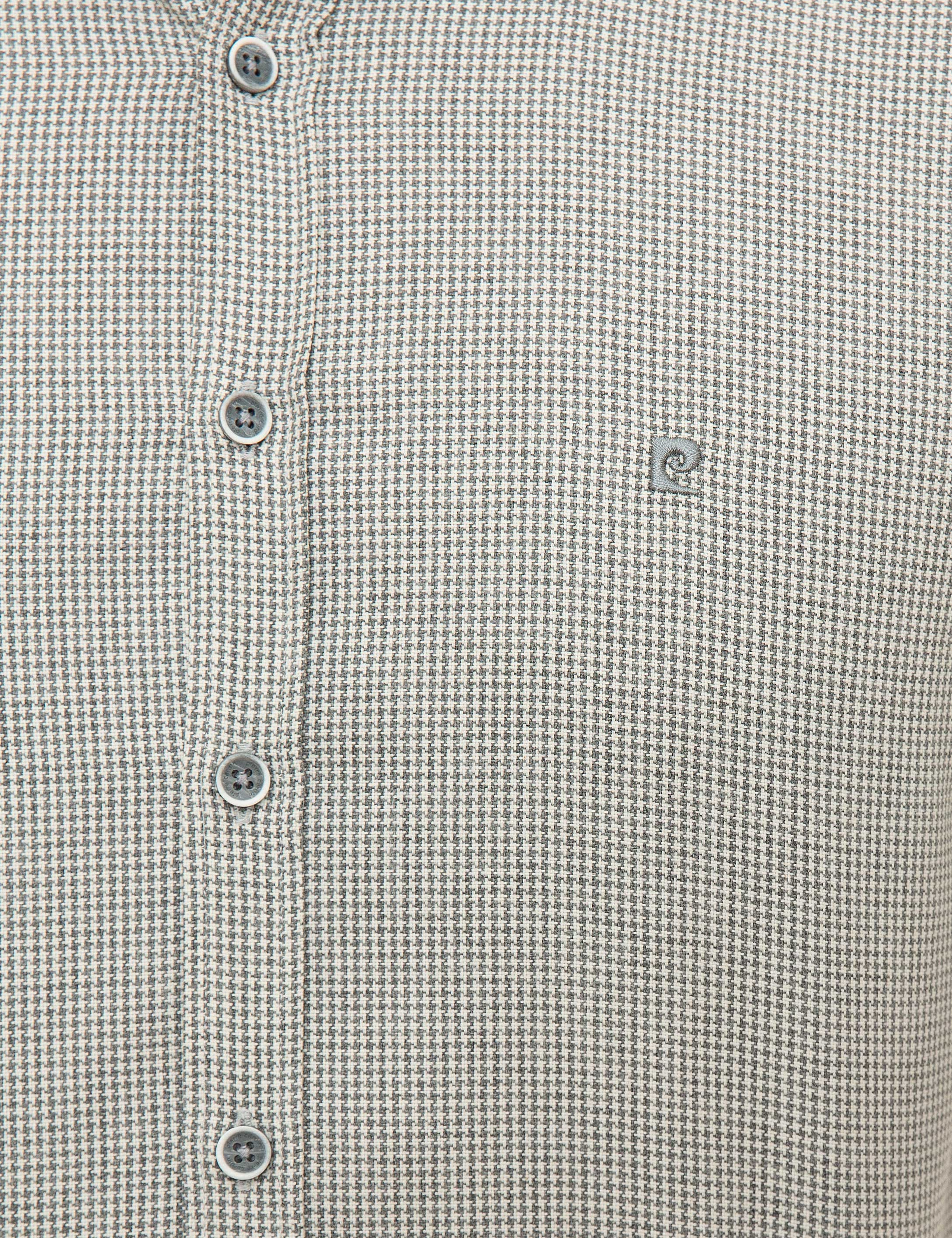 Gri Slim Fit Gömlek - Image 5