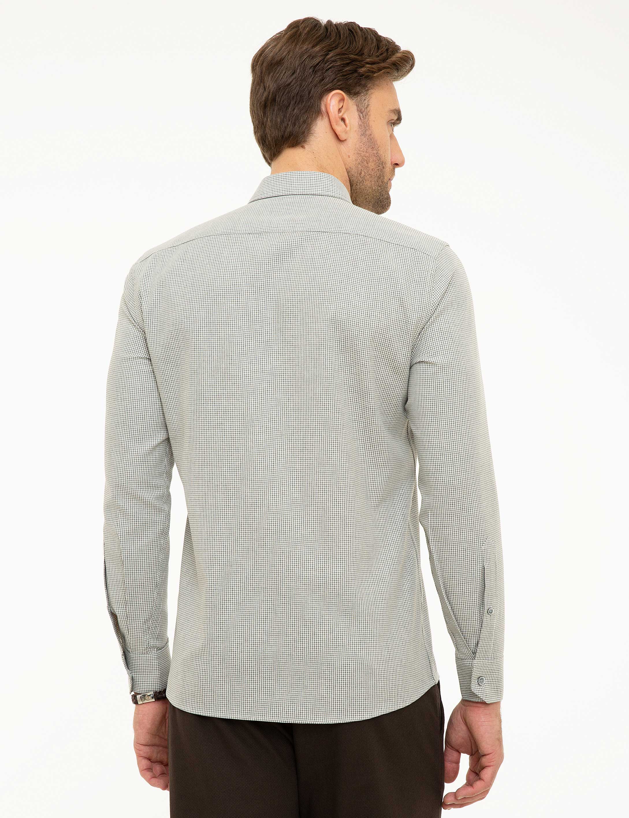 Gri Slim Fit Gömlek