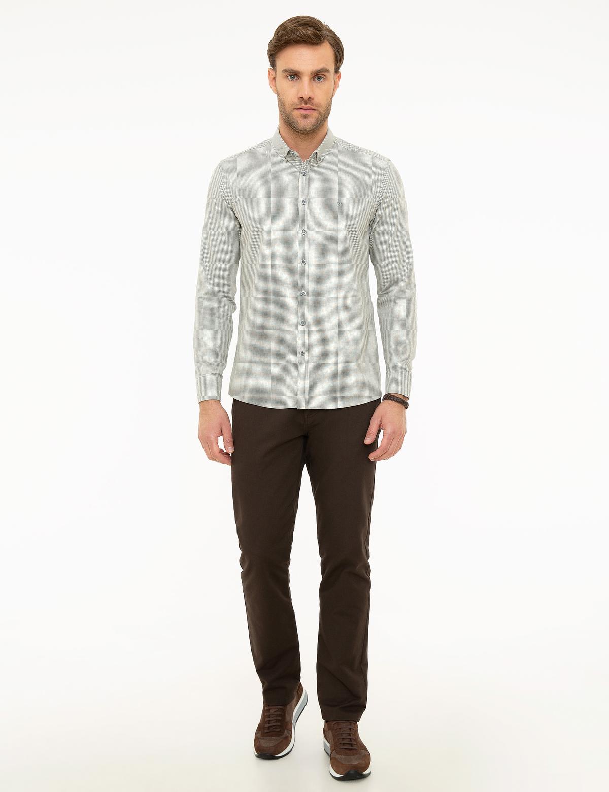 Gri Slim Fit Gömlek - 50218296003