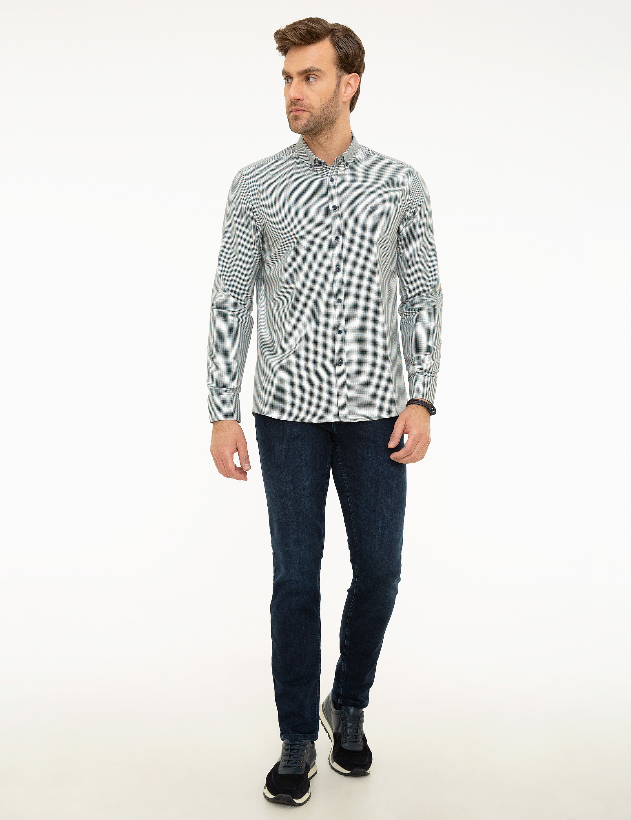Lacivert Slim Fit Gömlek