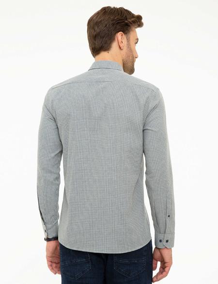 Lacivert Slim Fit Gömlek - 50218296012