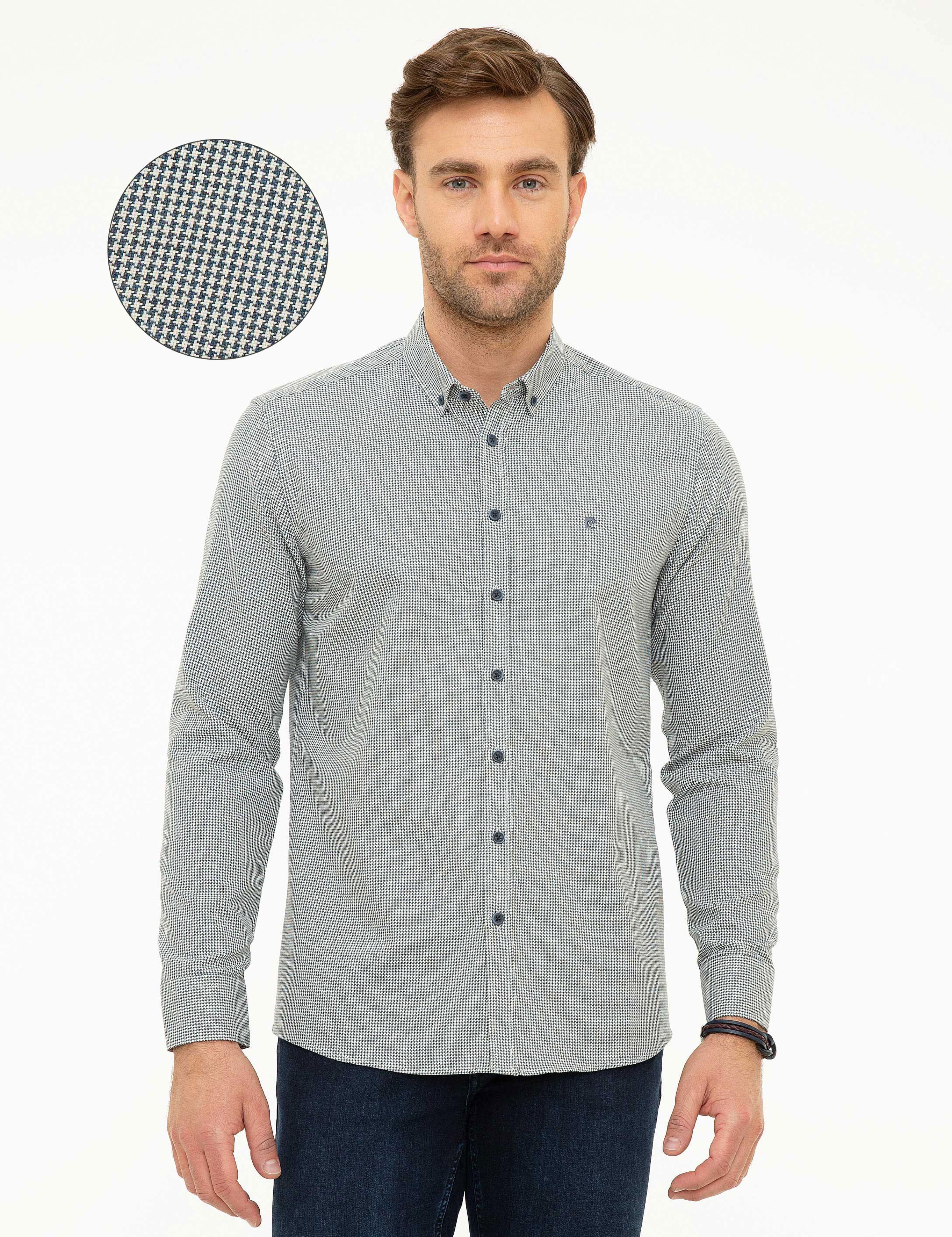 Lacivert Slim Fit Gömlek