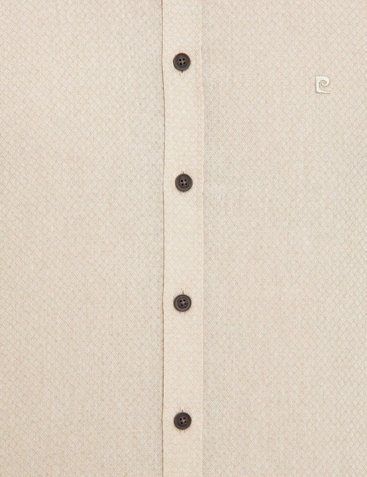 Bej Slim Fit Gömlek - 50218322001