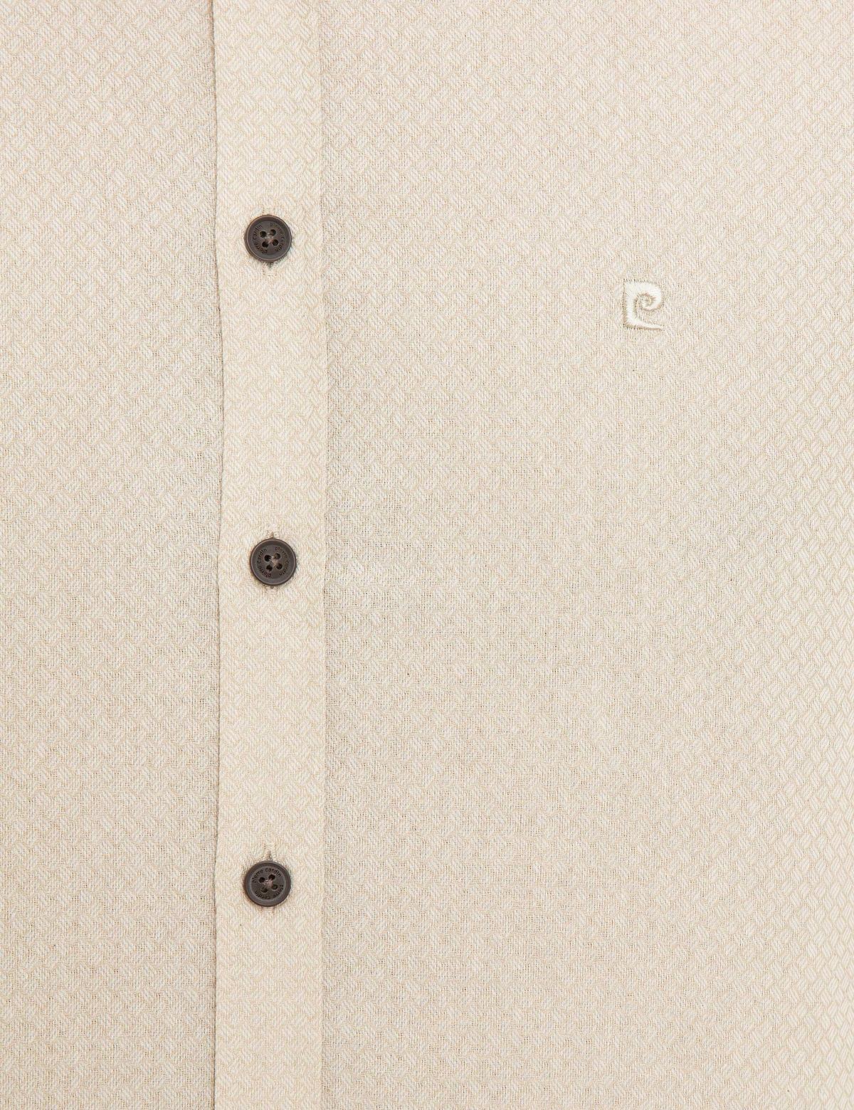 Bej Slim Fit Gömlek - 50218322001