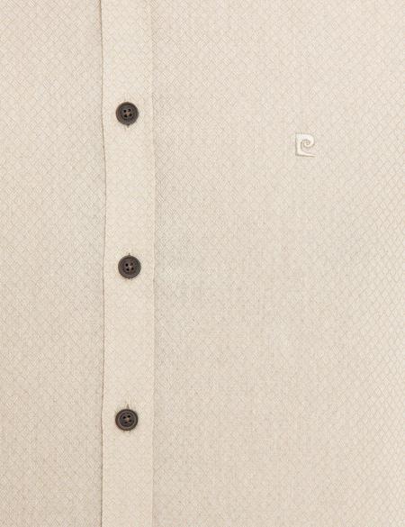 Bej Slim Fit Gömlek - 50218322001