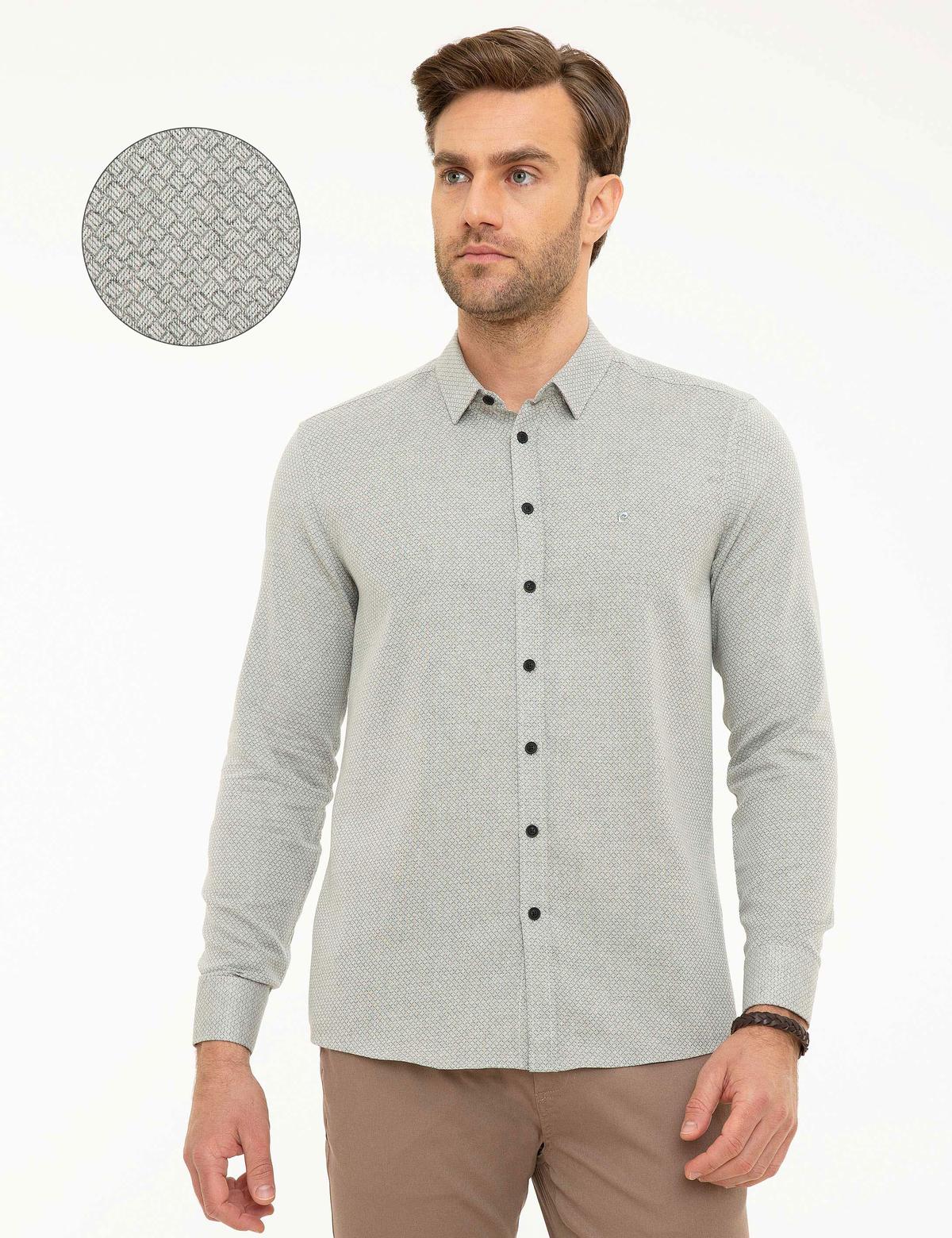 Gri Slim Fit Gömlek