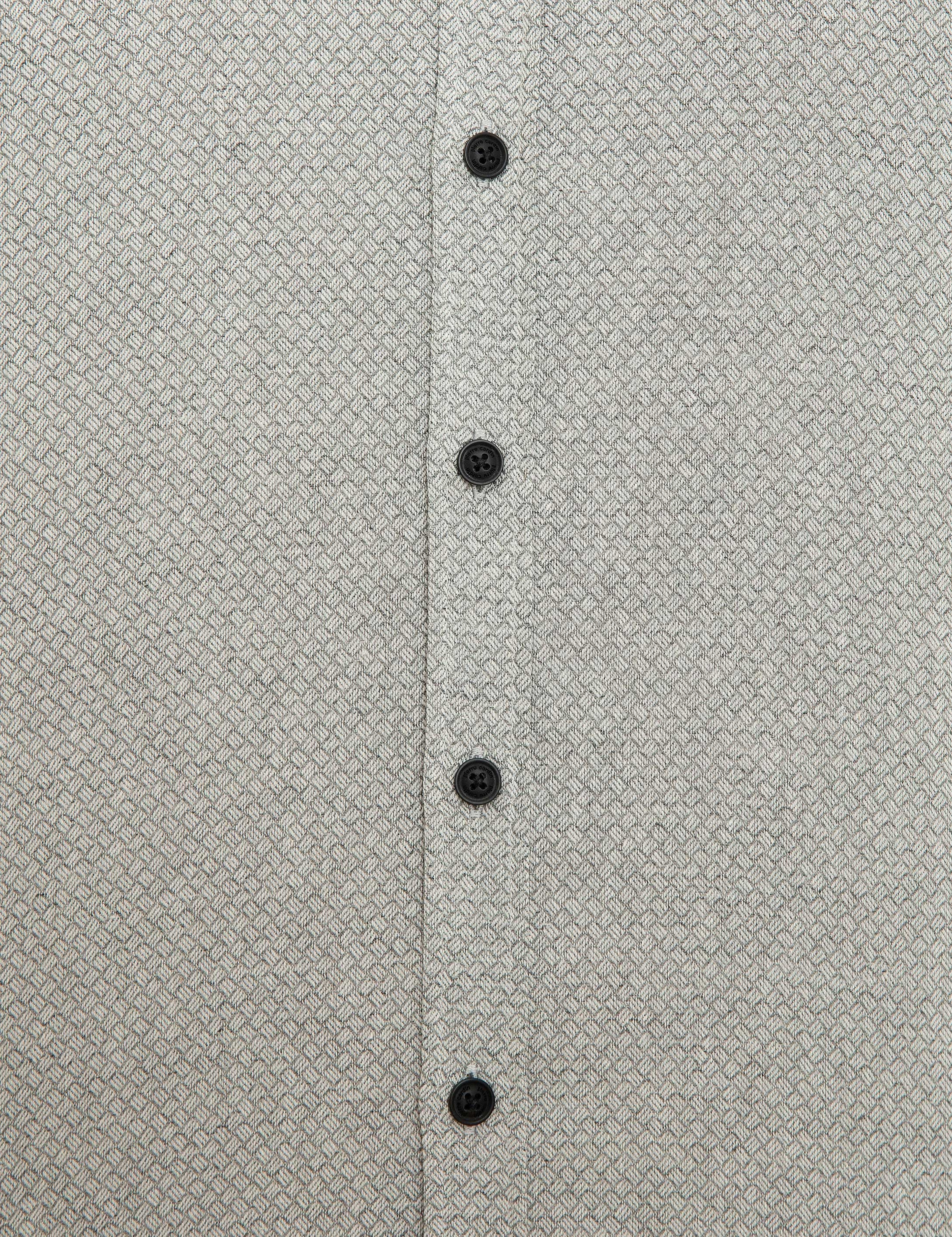 Gri Slim Fit Gömlek - Image 6