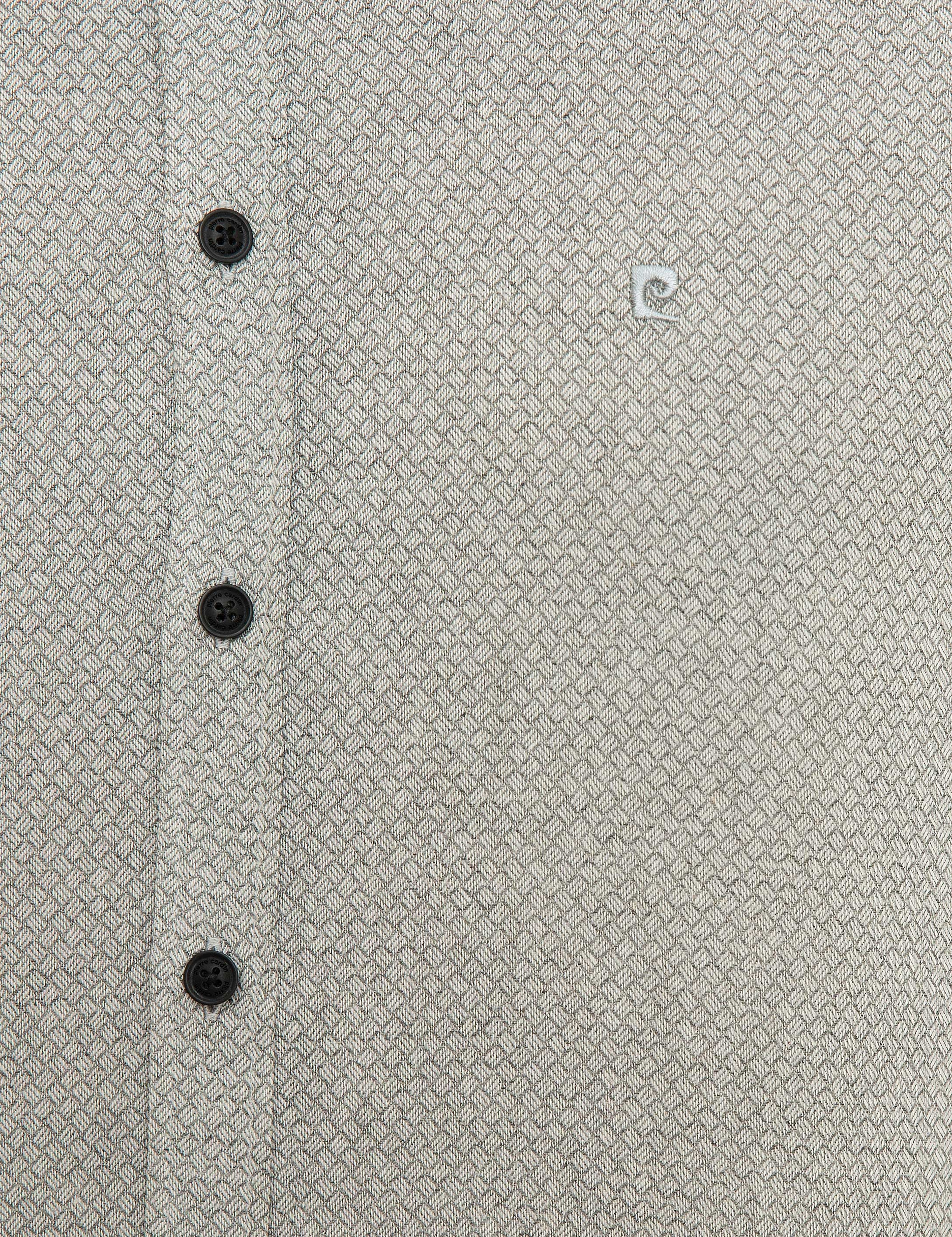 Gri Slim Fit Gömlek - Image 5