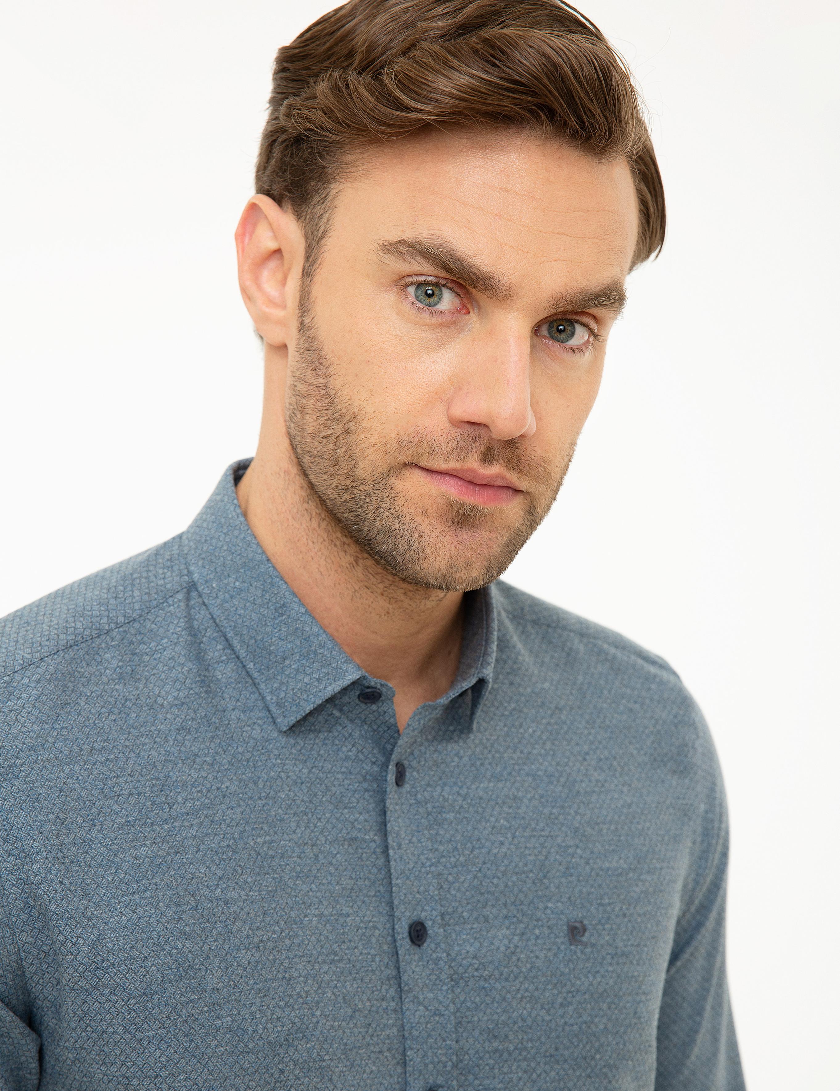 Lacivert Slim Fit Gömlek