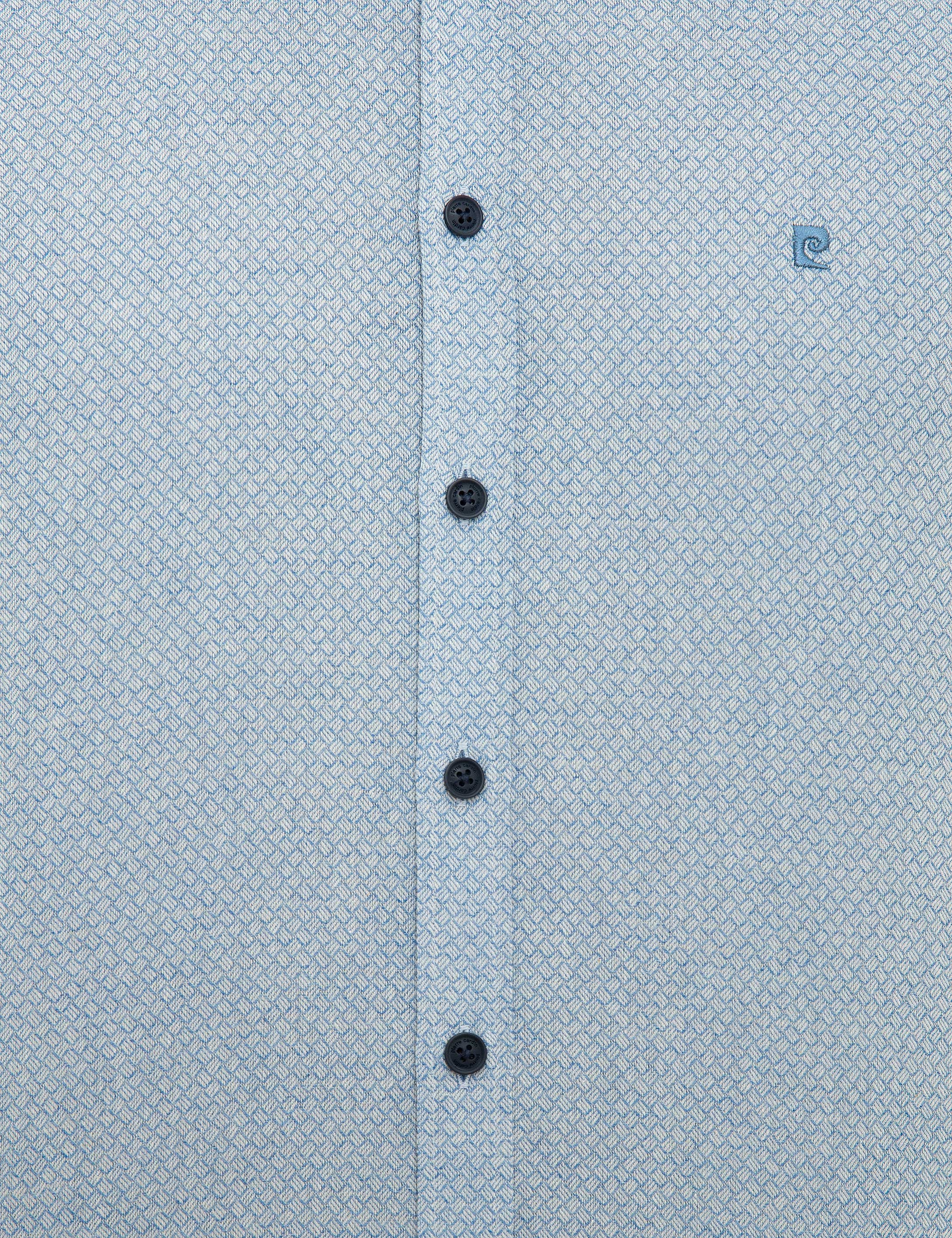 Mavi Slim Fit Gömlek - Image 6