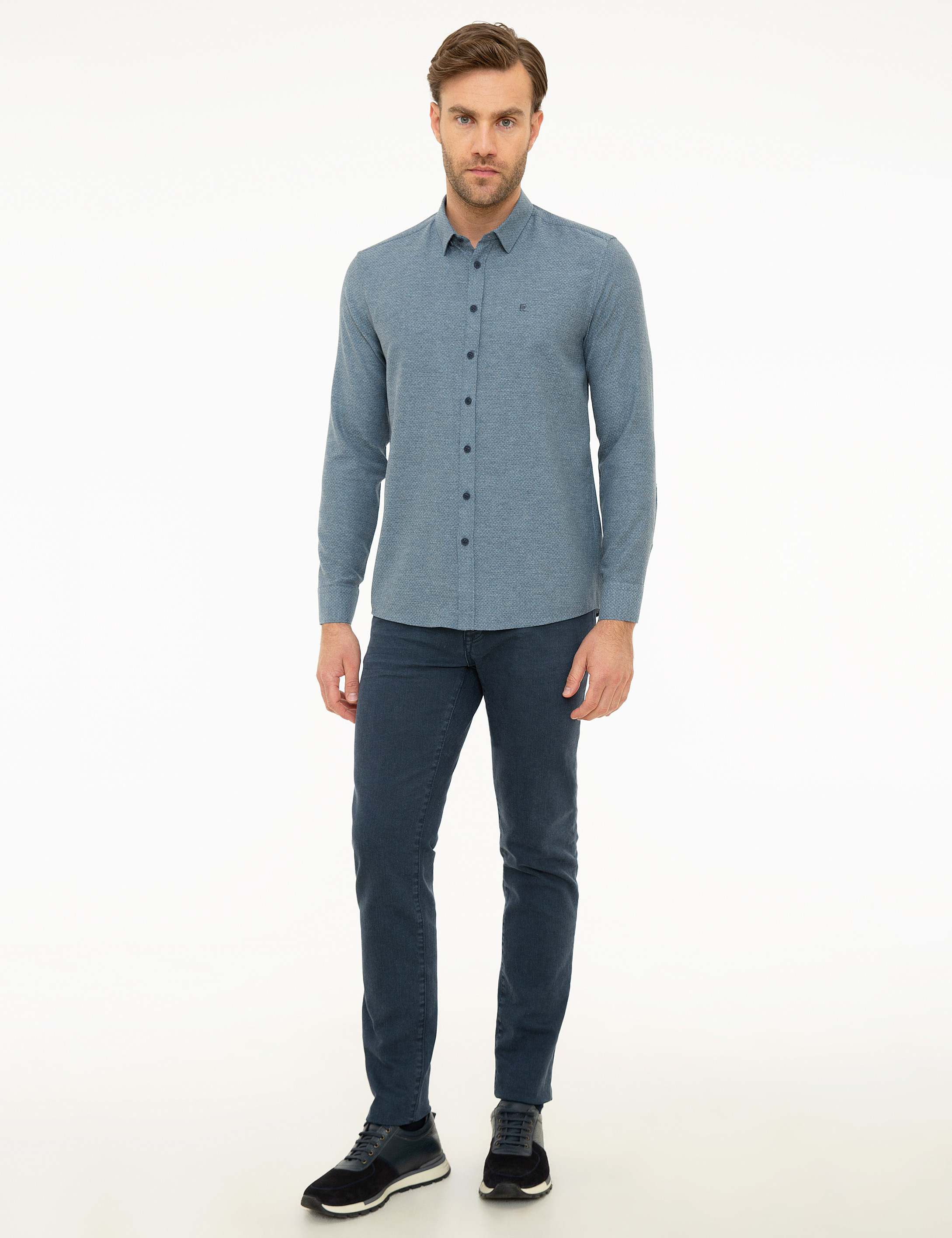 Lacivert Slim Fit Gömlek - 50218322019