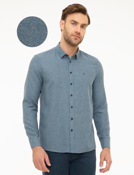 Lacivert Slim Fit Gömlek - 50218322019