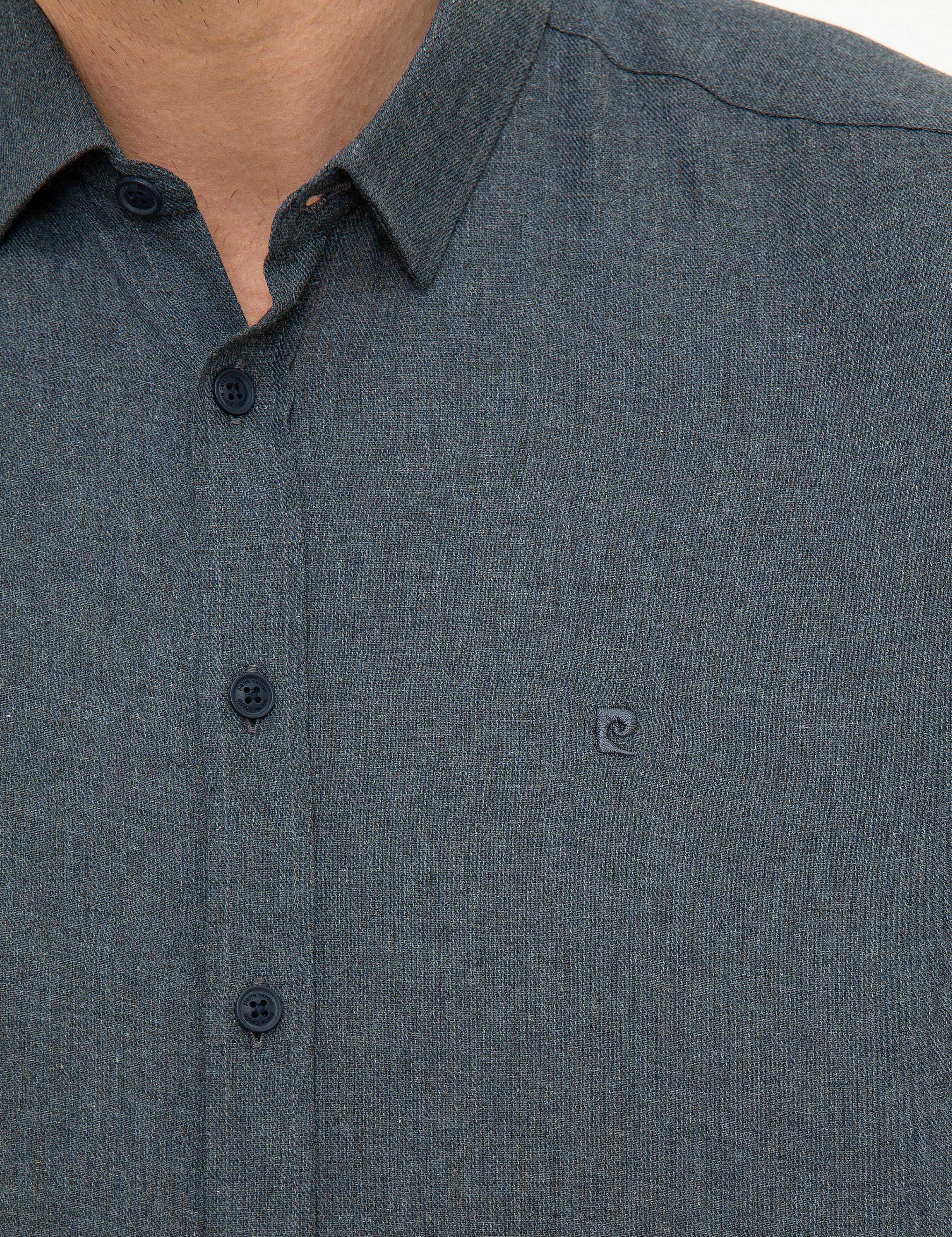 Lacivert Slim Fit Gömlek