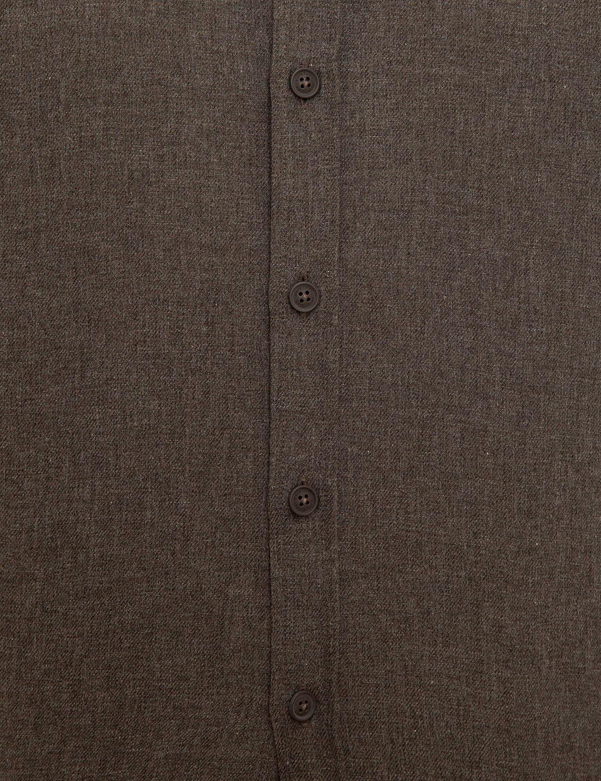 Kahverengi Slim Fit Gömlek - 50218325047