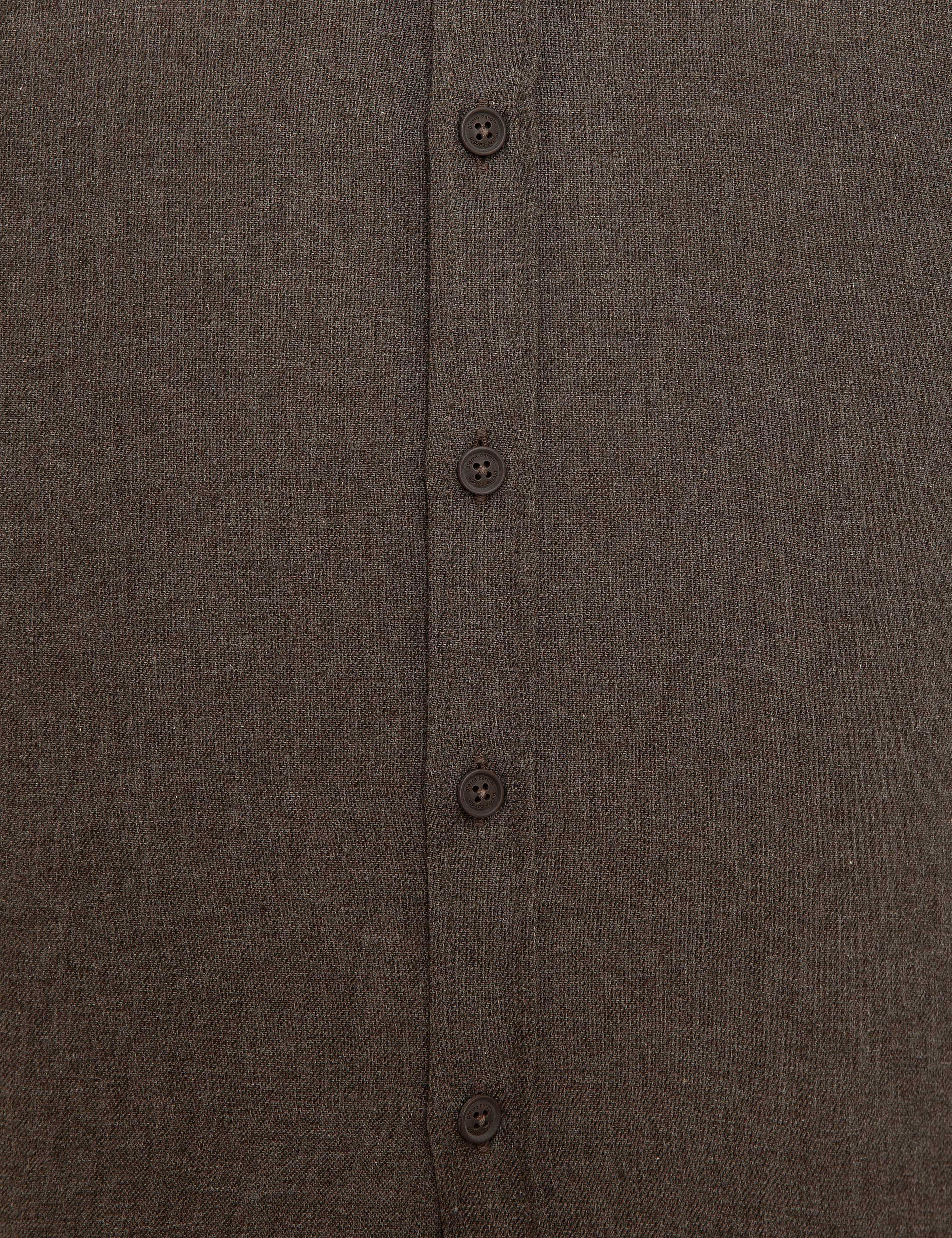 Kahverengi Slim Fit Gömlek