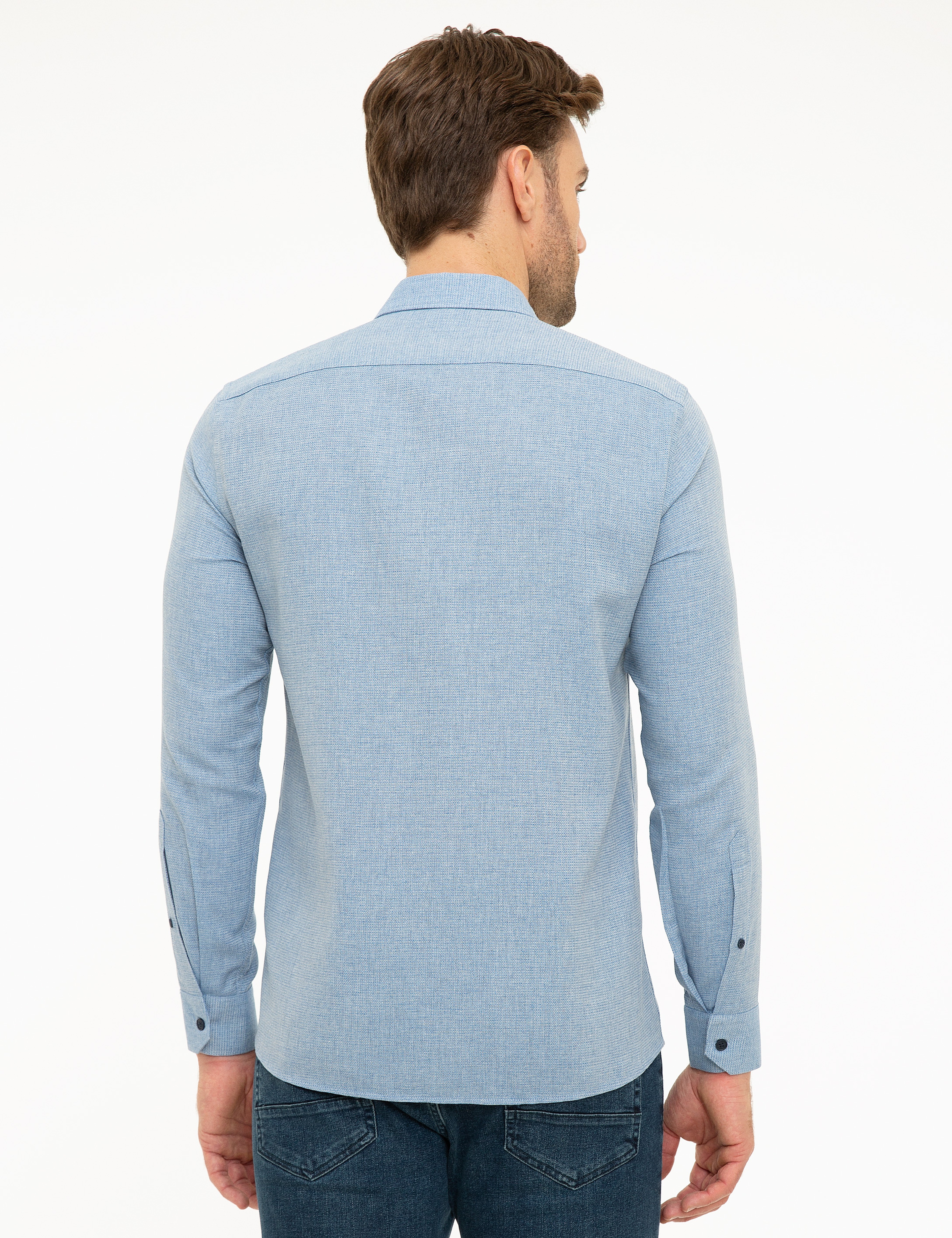 Mavi Slim Fit Gömlek