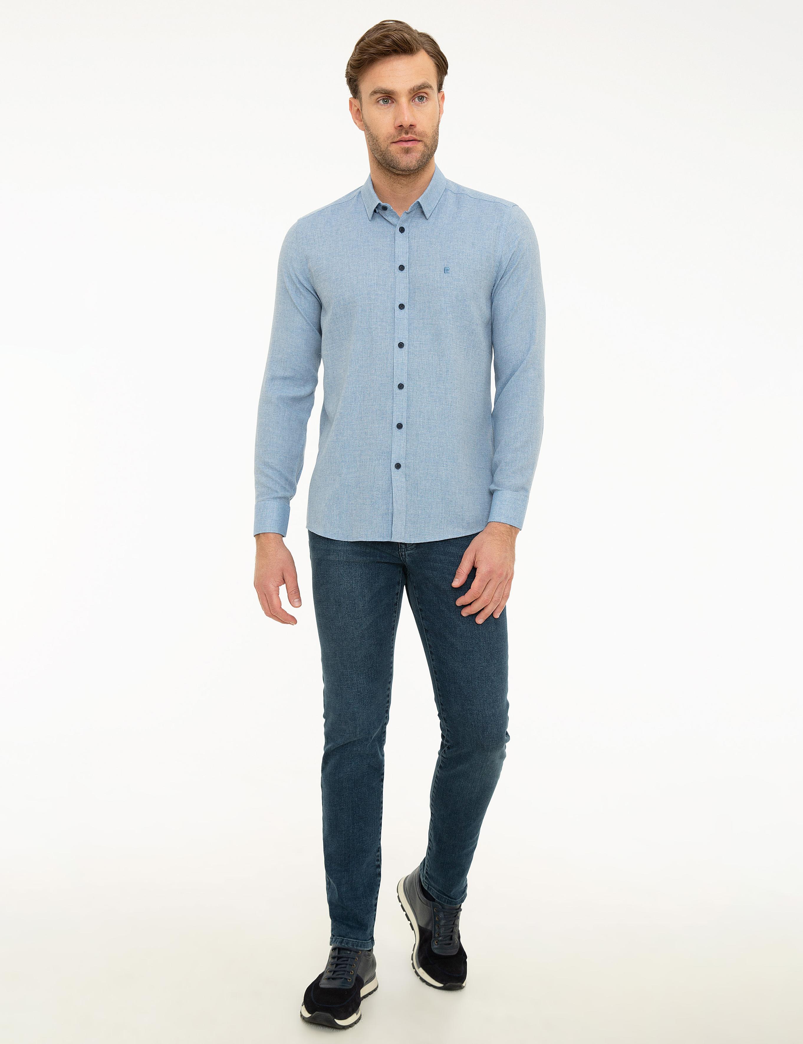 Mavi Slim Fit Gömlek