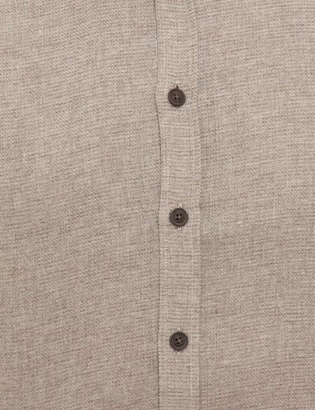 Bej Slim Fit Gömlek - 50218327013