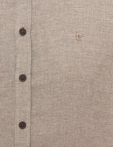 Bej Slim Fit Gömlek - 50218327013