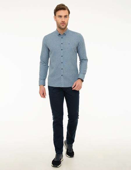 Lacivert Slim Fit Gömlek - 50218351016