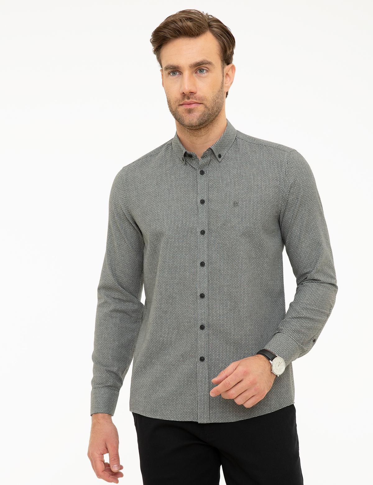 Antrasit Slim Fit Gömlek - 50218351007