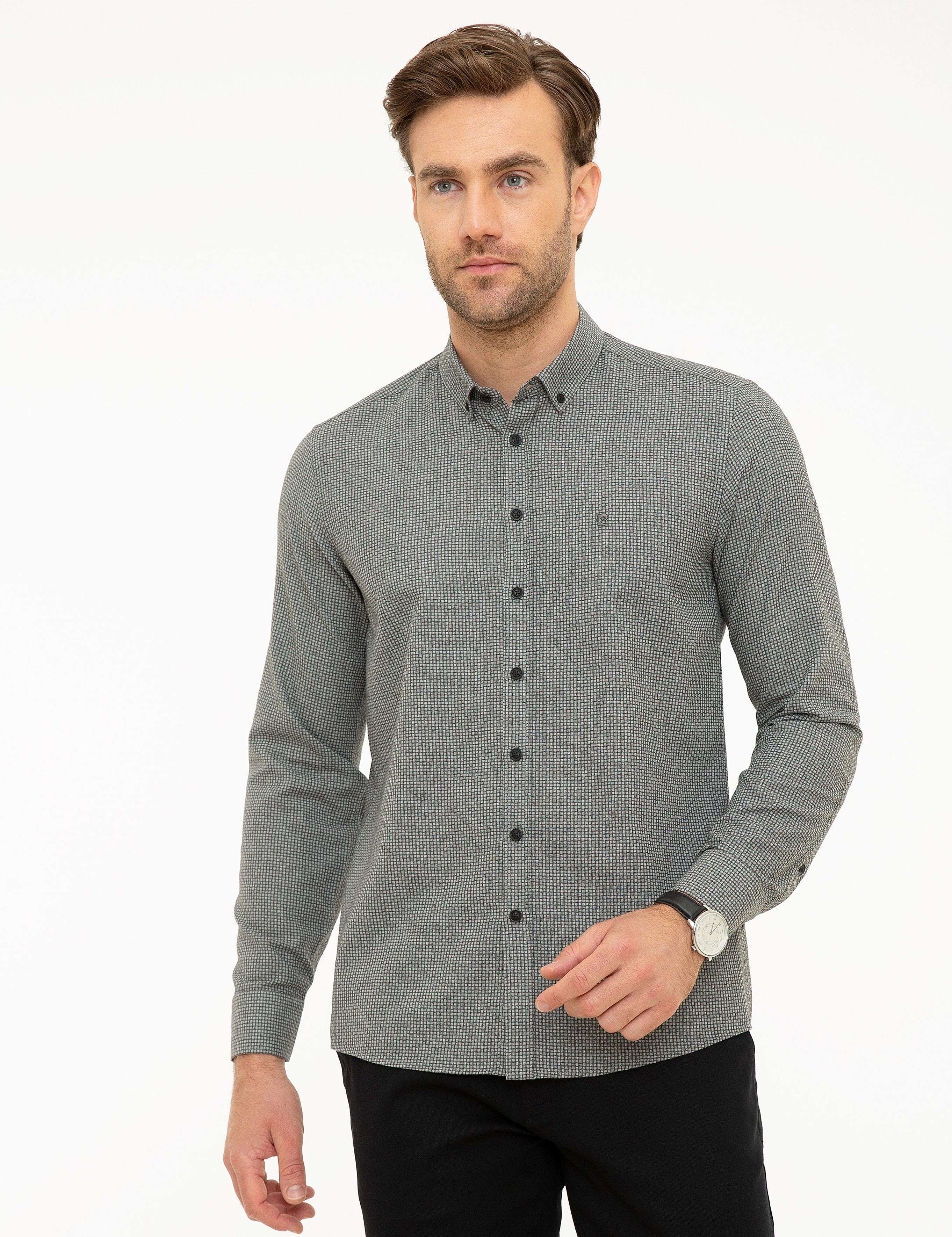 Antrasit Slim Fit Gömlek