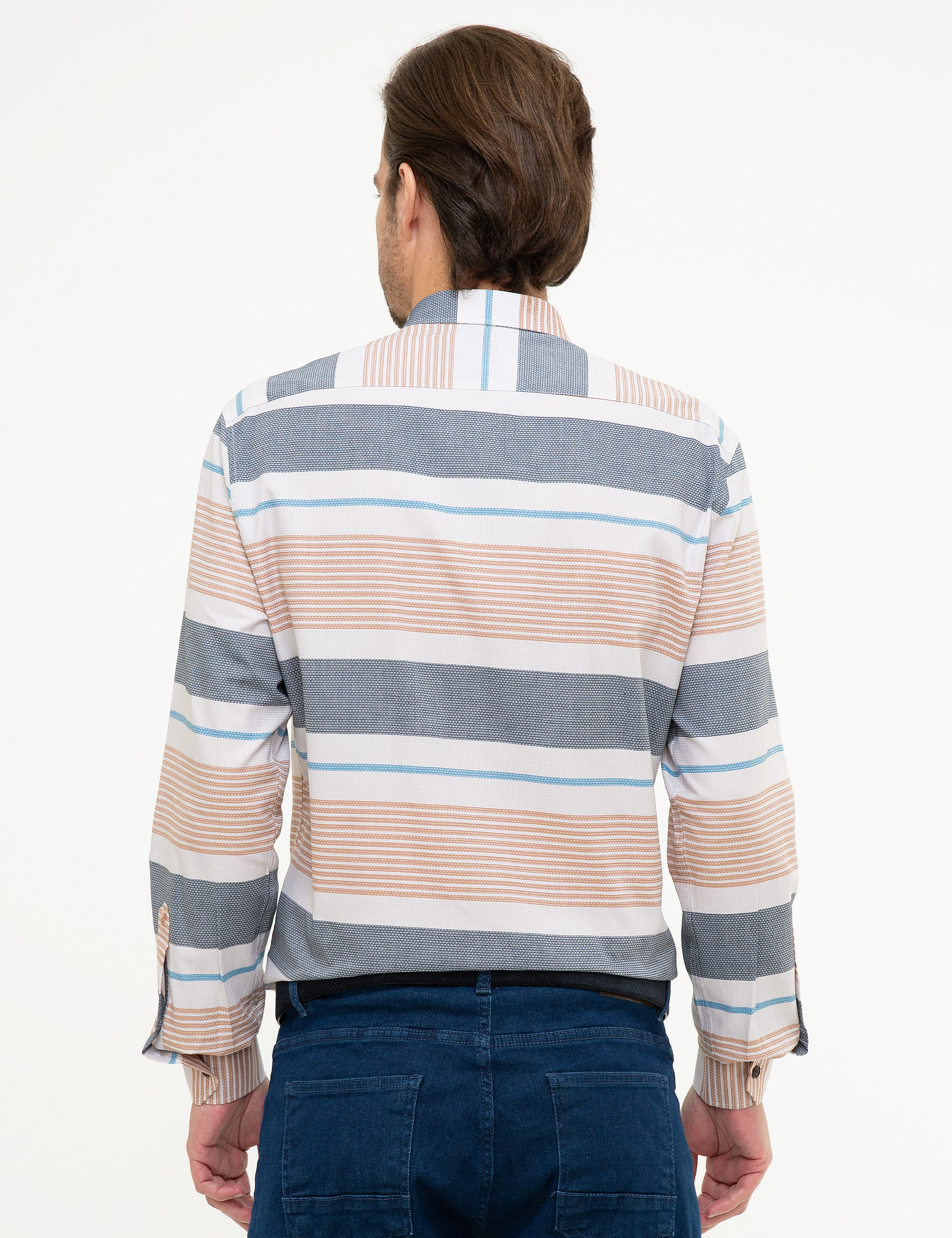 Beyaz Slim Fit Gömlek - Image 3