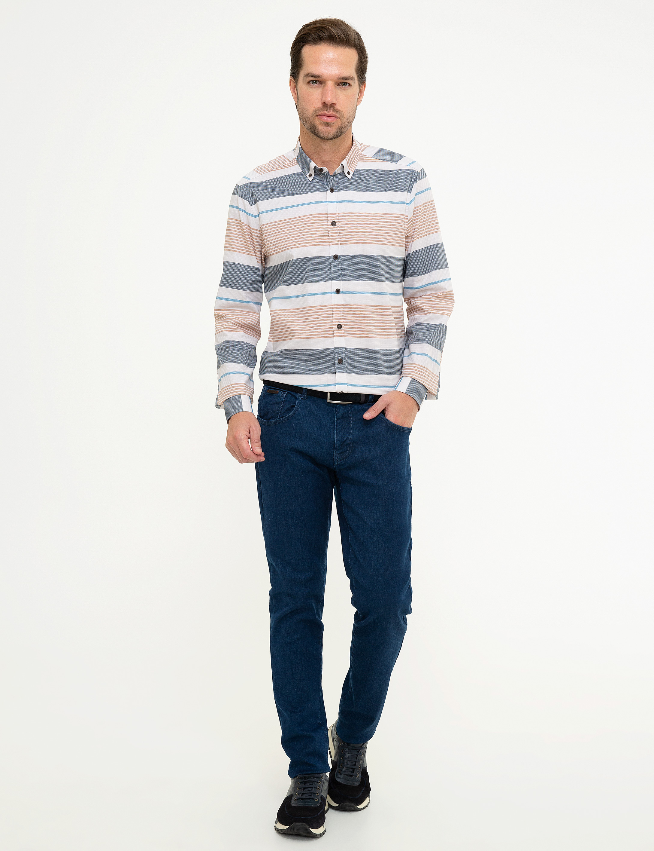 Beyaz Slim Fit Gömlek - Image 4