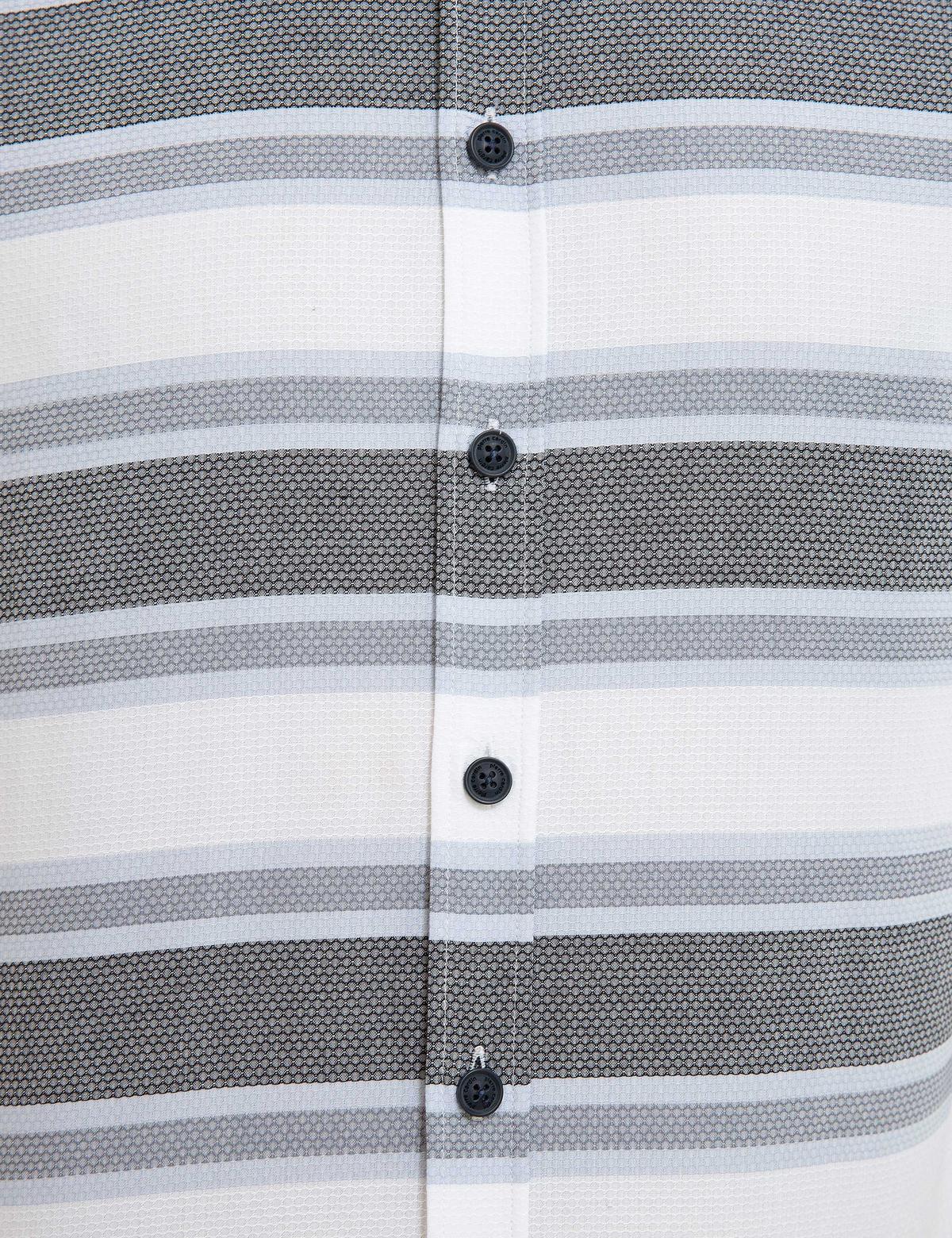 Lacivert Slim Fit Uzun Kollu Gömlek - 50219468015