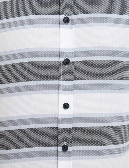 Lacivert Slim Fit Uzun Kollu Gömlek - 50219468015