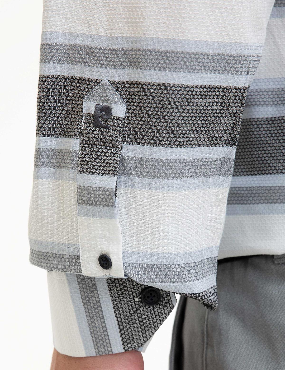 Lacivert Slim Fit Uzun Kollu Gömlek - 50219468015