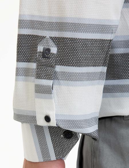 Lacivert Slim Fit Uzun Kollu Gömlek - 50219468015