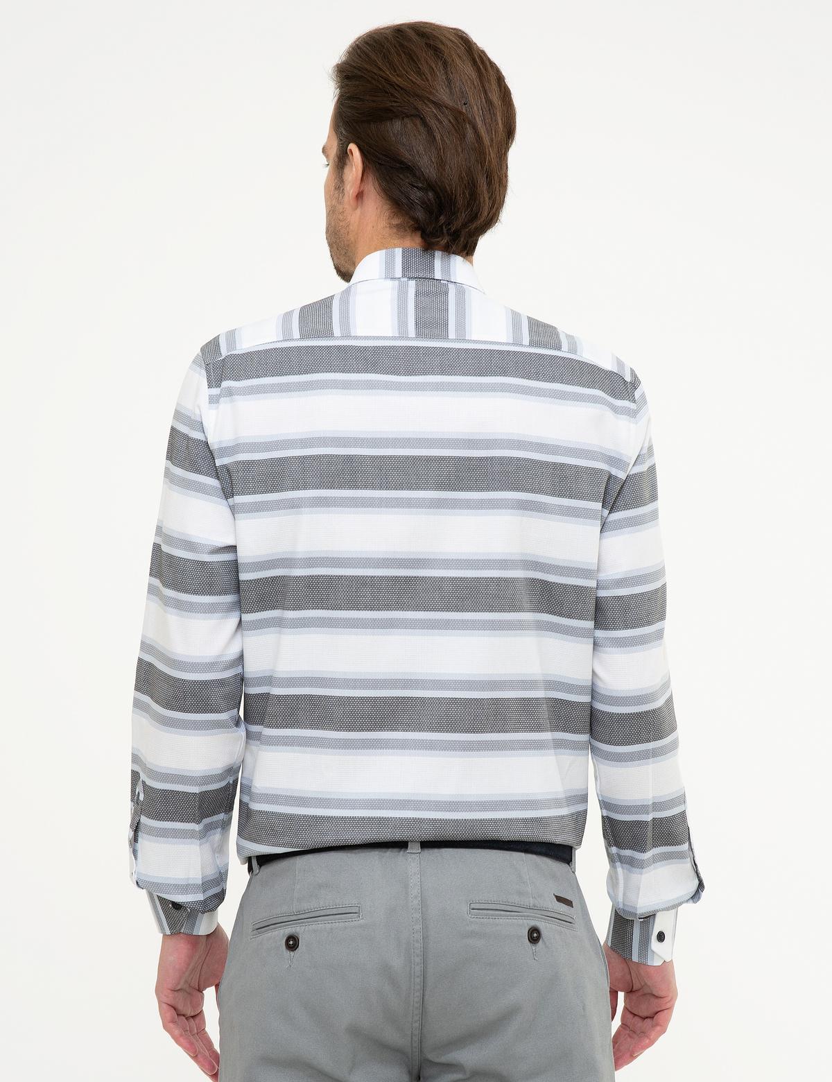 Lacivert Slim Fit Uzun Kollu Gömlek - 50219468015