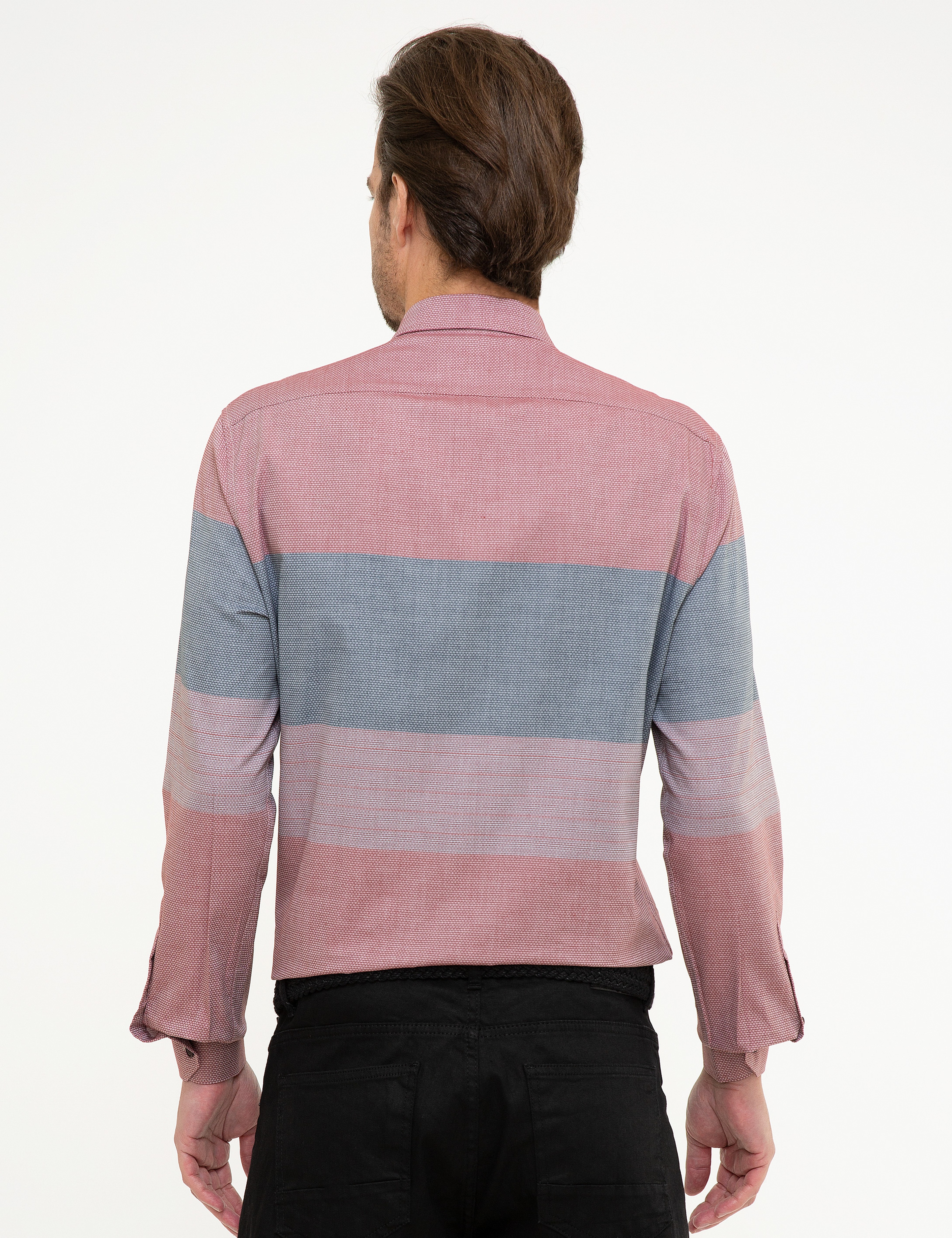 Bordo Slim Fit Gömlek - Image 3