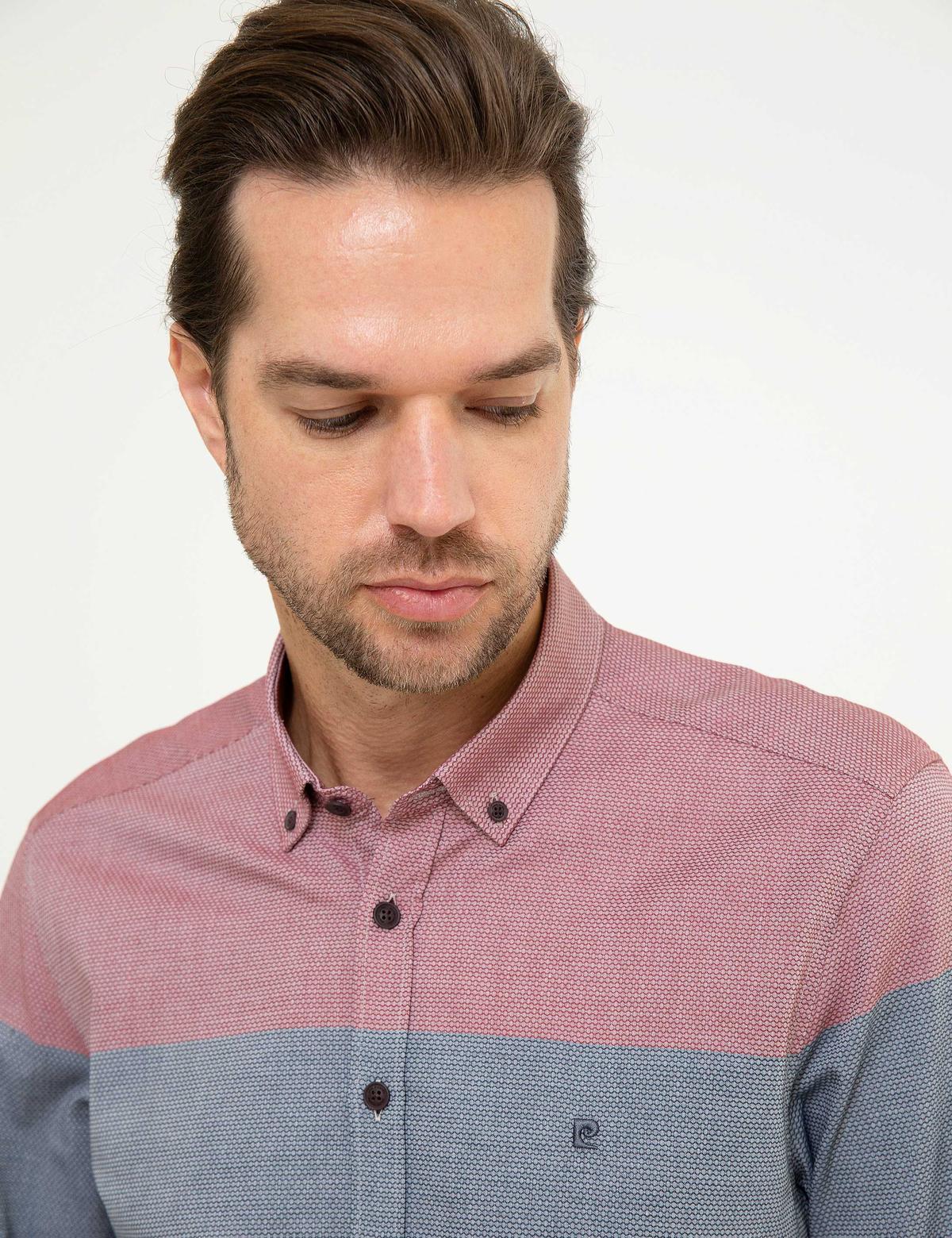 Bordo Slim Fit Gömlek