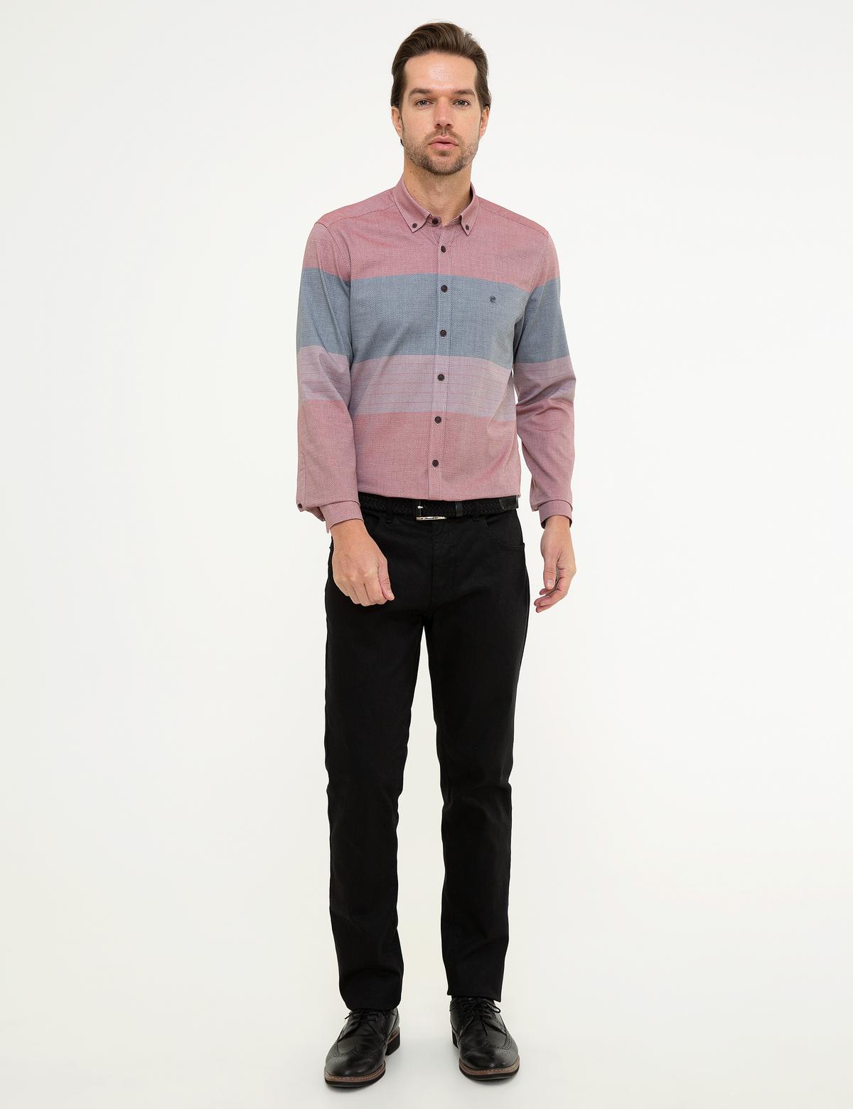 Bordo Slim Fit Gömlek - 50219469012