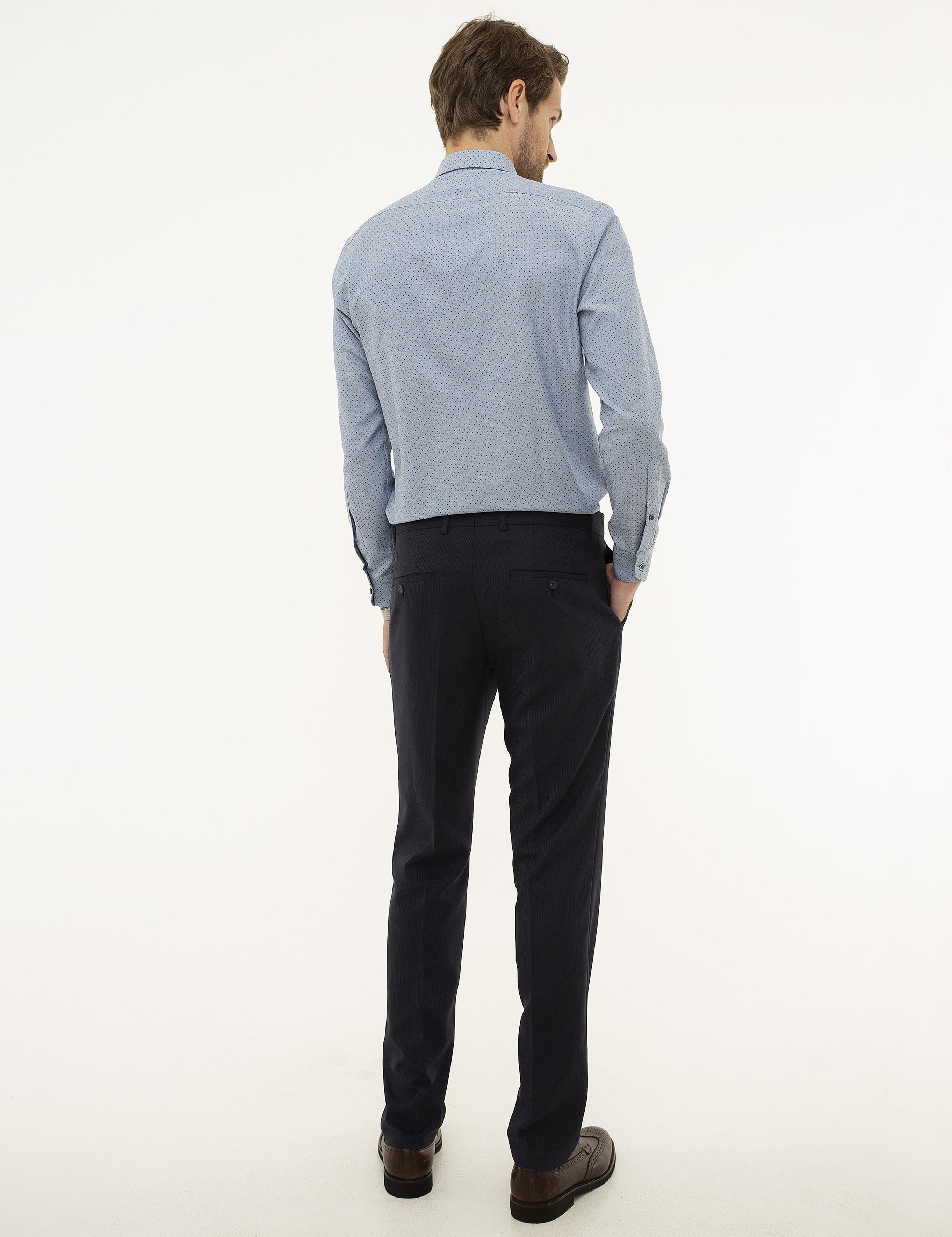 Açık Lacivert Slim Fit Pantolon